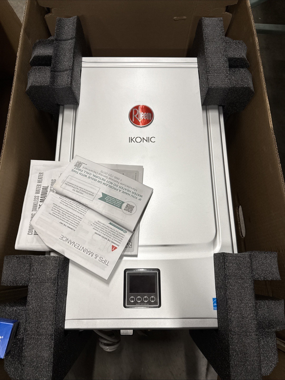 Rheem IKONIC Tankless Water Heater, Indoor Outdoor, 11.2 GPM ECOHSR200iN