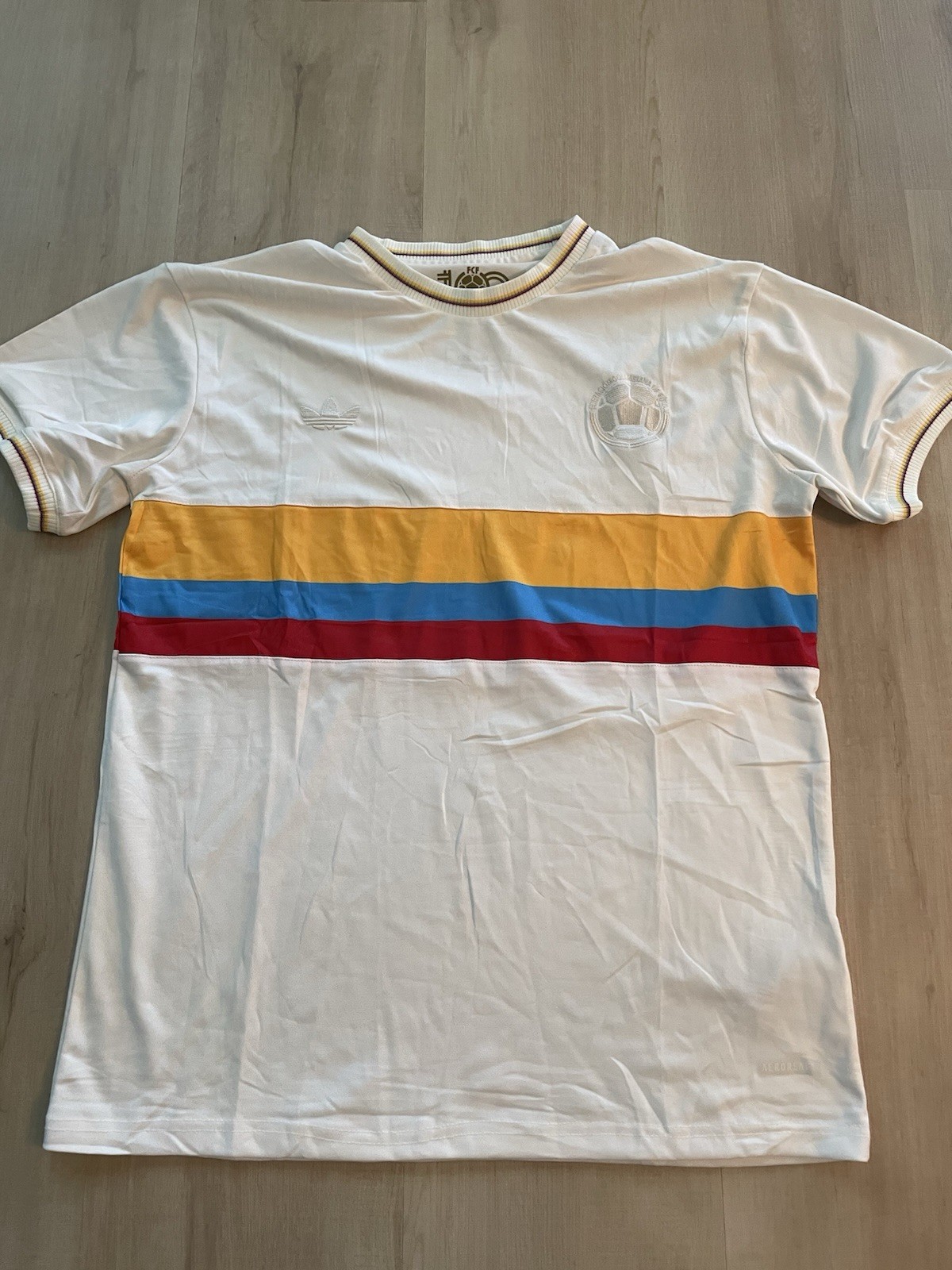 New Adidas Colombia FCF 100 Year Anniversary Jersey 1924-2024 Size 2XL Slim Fit New Adidas Colombia FCF 100 Year Anniversary Jersey 1924-2024 Size 2XL Slim Fit