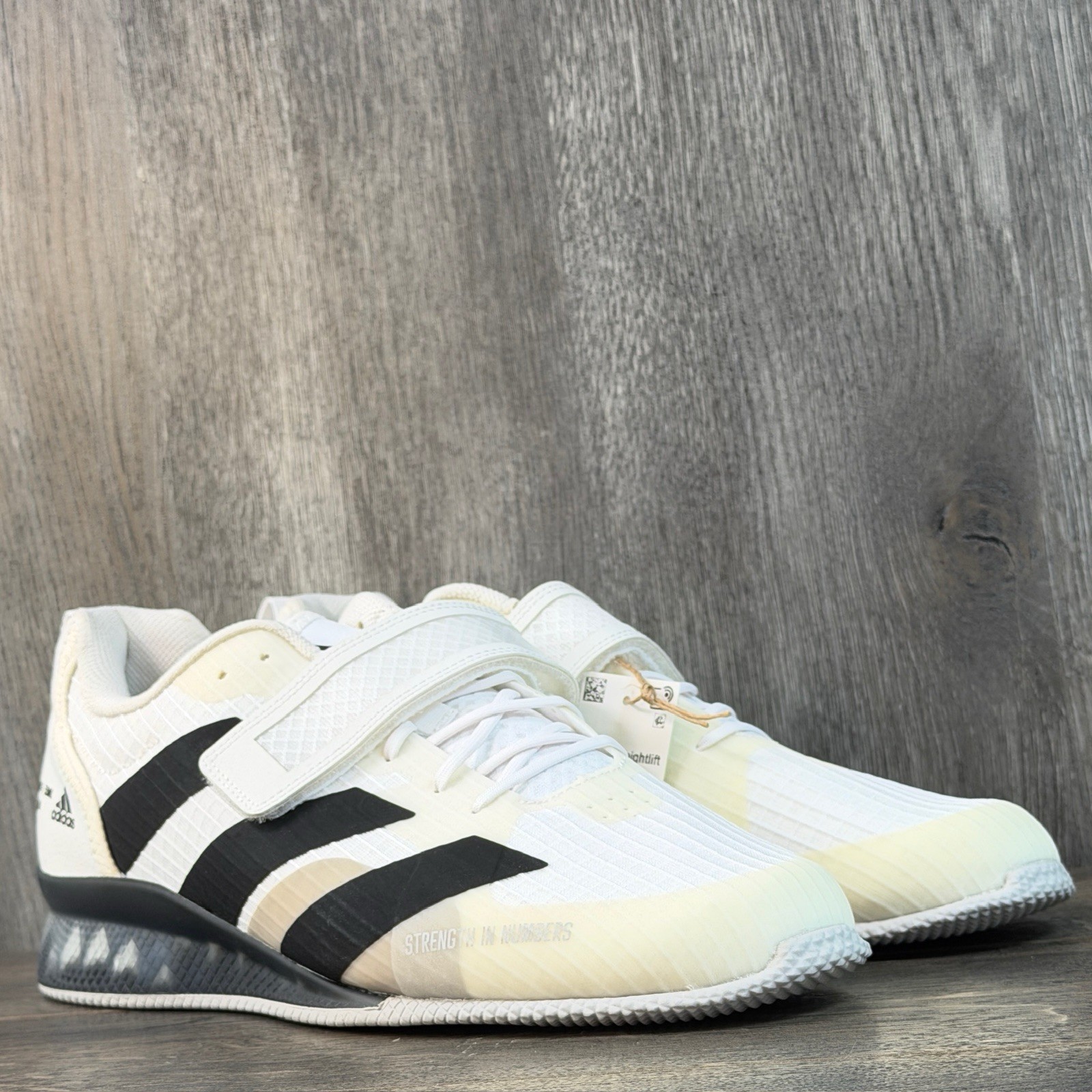 Adidas Adipower III Weightlifting Shoes Men Sz 11 White *Read Description GY8926