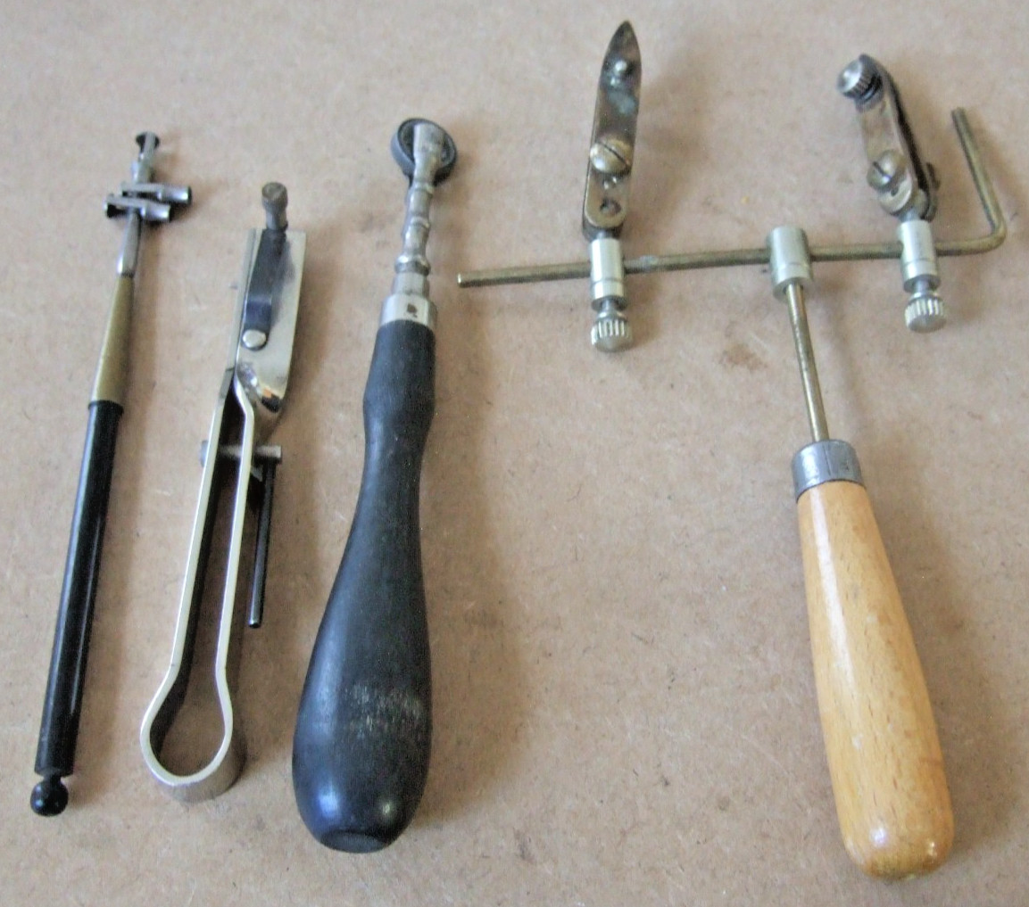 VINTAGE UNIDENTIFIED WATCHMAKERS JEWELERS TOOLS AS PICTURED VINTAGE UNIDENTIFIED WATCHMAKERS JEWELERS TOOLS AS PICTURED