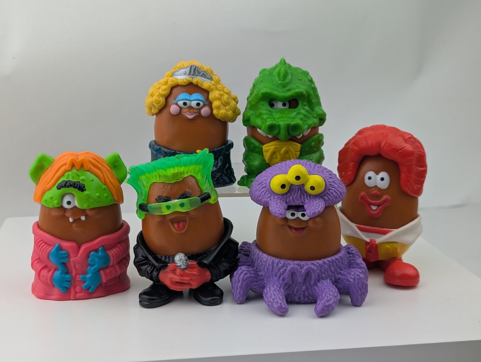 1996 McDonalds Happy Meal Halloween McNugget Buddies Complete Set 6 Figures Used