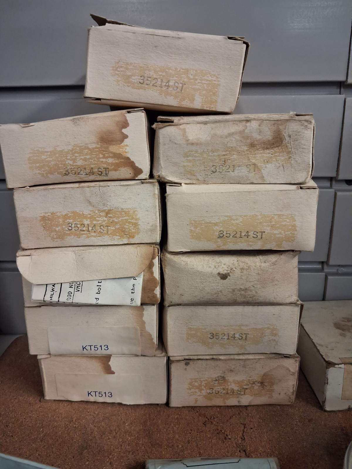 VILTER PARTS LOT 11 BOXES OF KT513 Connecting Rod Bearings, 75 Springs, 3 Gauges VILTER PARTS LOT 11 BOXES OF KT513 Connecting Rod Bearings, 75 Springs, 3 Gauges