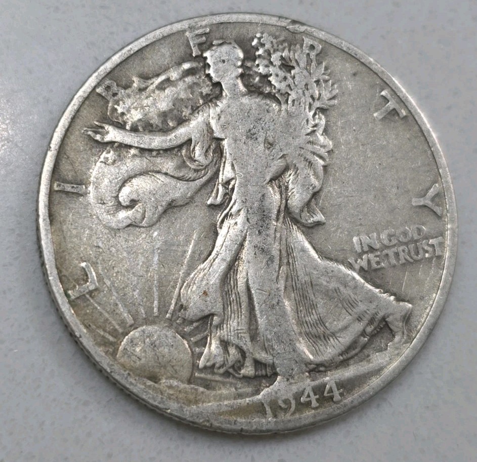 1944-D Walking Liberty Silver Half Dollar Circulated 50c US Mint Coin VG 1944-D Walking Liberty Silver Half Dollar Circulated 50c US Mint Coin VG