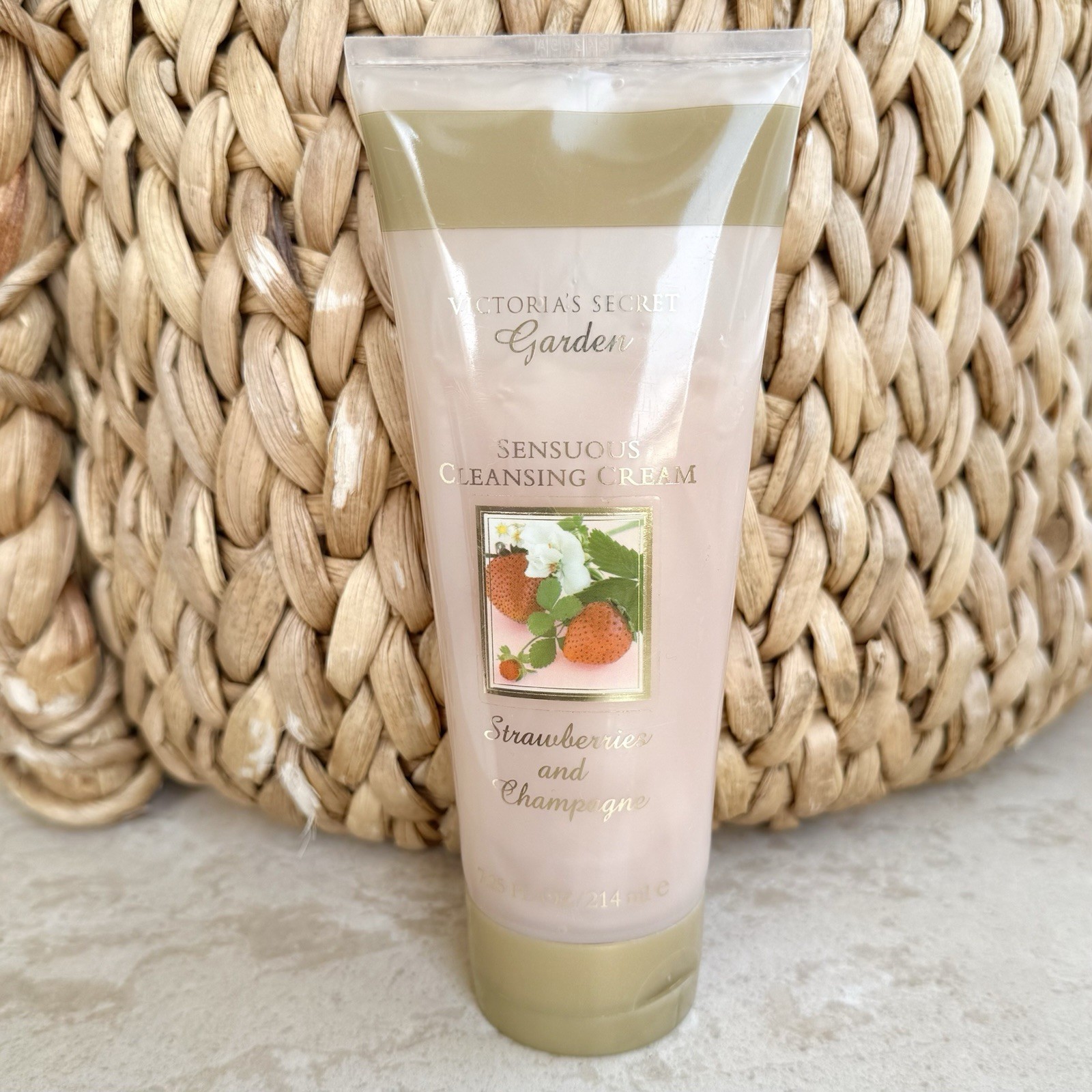 Vintage Victoria\'s Secret Garden Strawberries and Champagne Cleansing Cream