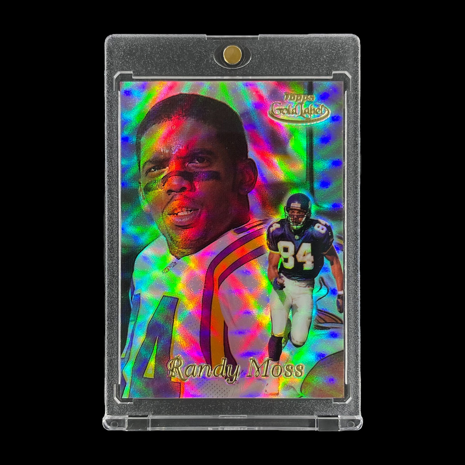 RANDY MOSS GOLD LABEL REFRACTOR CHROME CARD 1999 Topps NFL Holo - Vikings