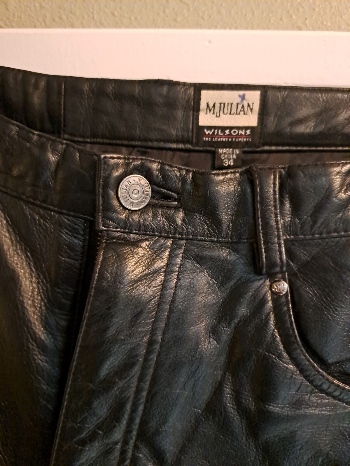 MJulian Wilsons Leather Experts Size 34  Rare Condition 39