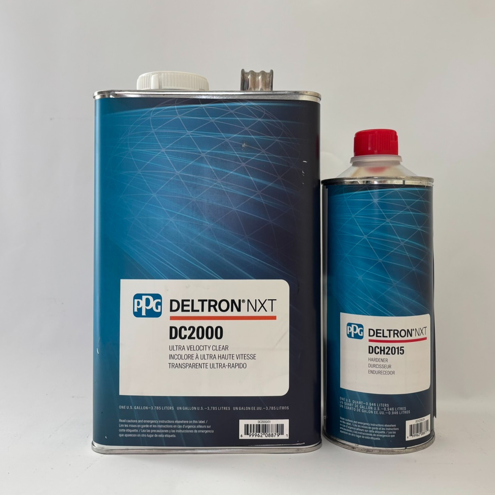 DC2000 Ppg Deltron NXT 1 Gallon Clearcoat, DCH2015 1 Quart Kit, 
