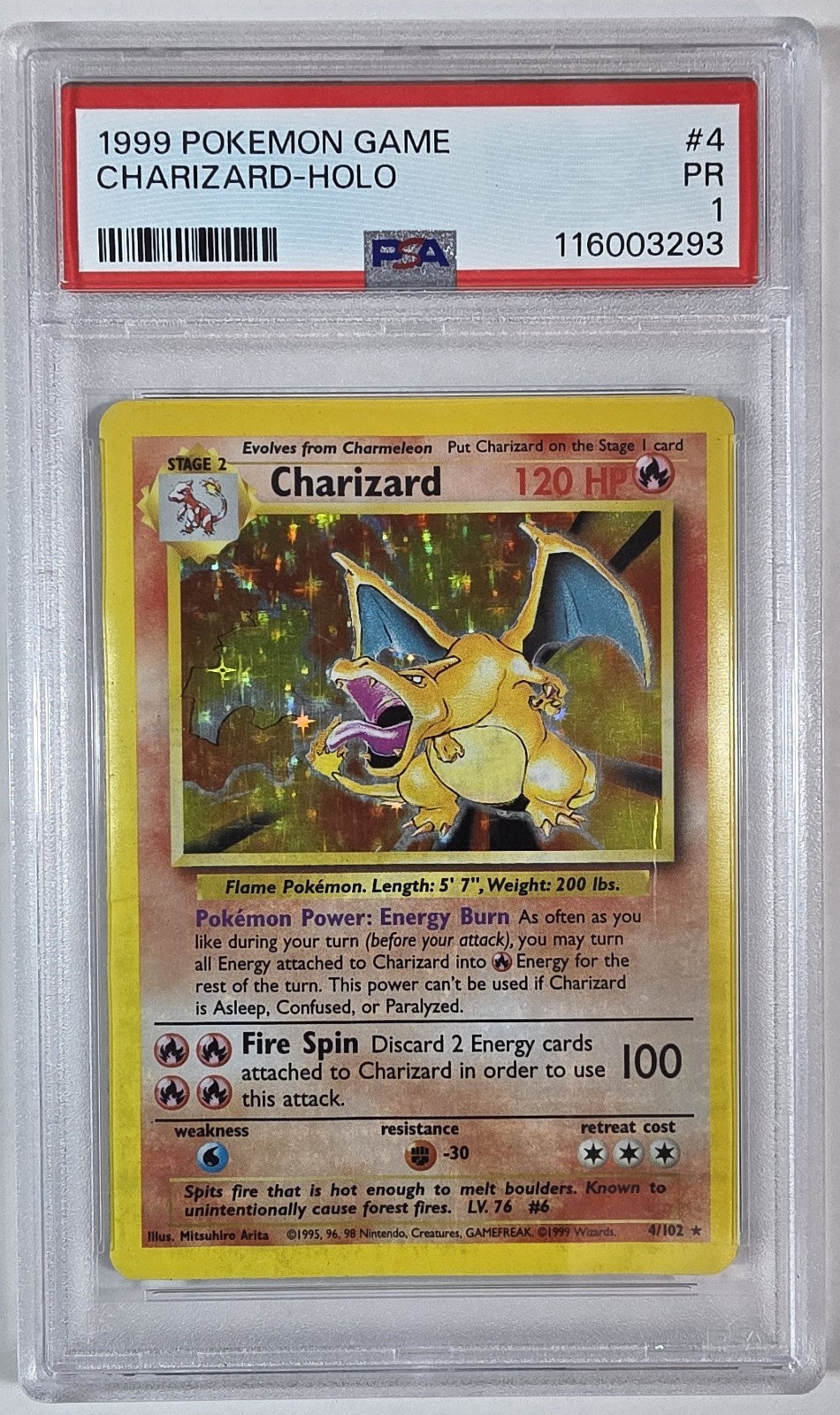 Charizard 4/102 Base Set Holo Charizard 4/102 Base Set Holo