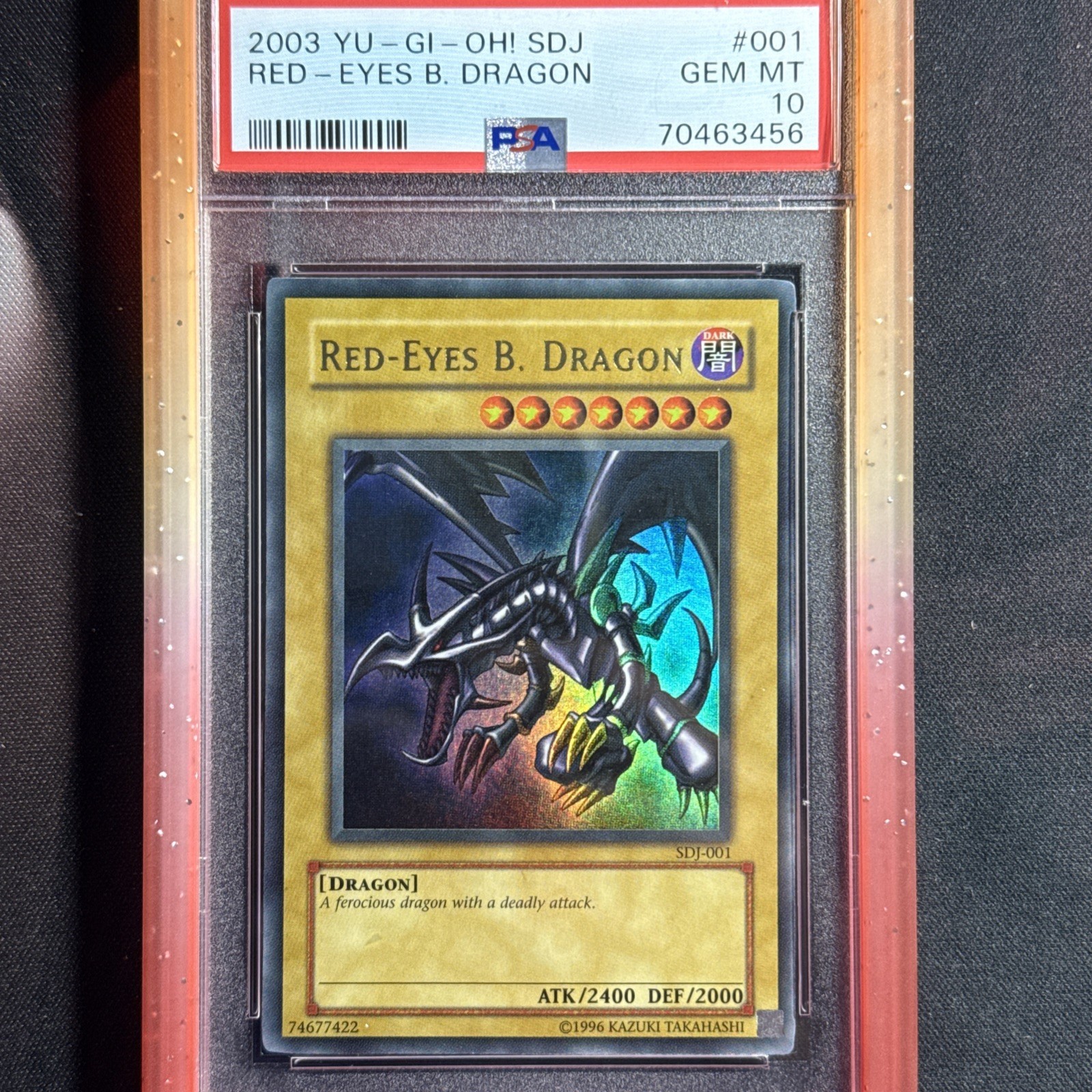 Red-Eyes B. Dragon SDJ-001 Starter Deck: Joey Unlimited PSA GEM MINT 10 Red-Eyes B. Dragon SDJ-001 Starter Deck: Joey Unlimited PSA GEM MINT 10
