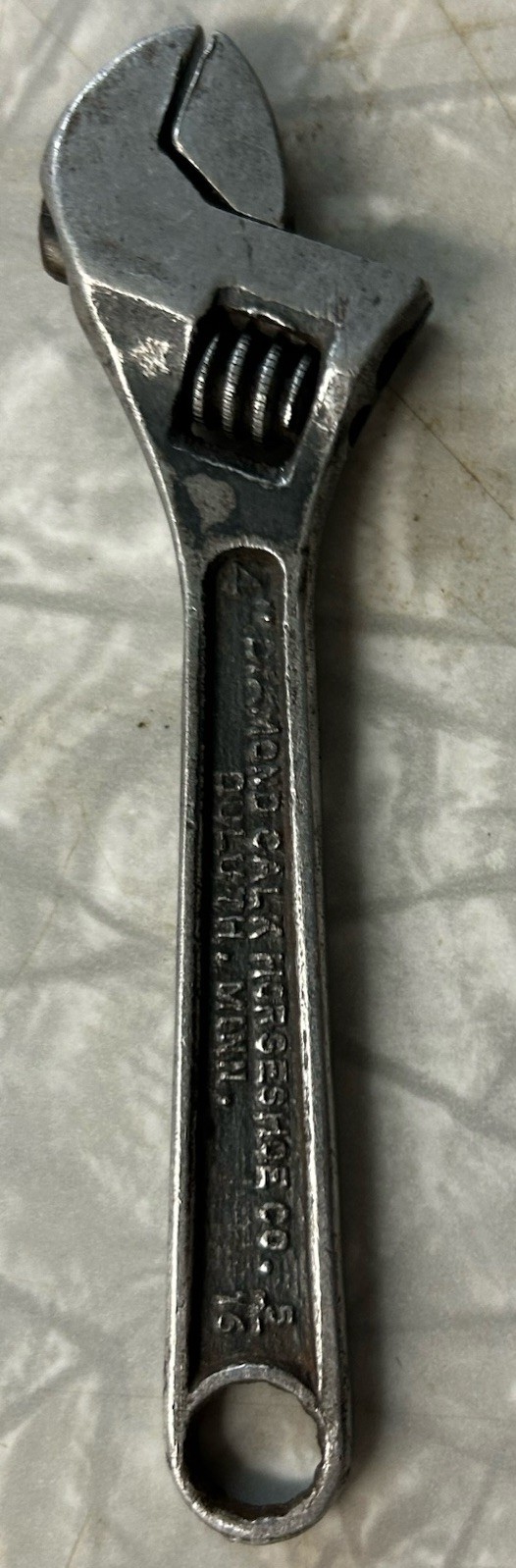 Vintage Diamond Calk Horseshoe Co USA  Diamalloy 4” Adjustable Wrench Boxed End