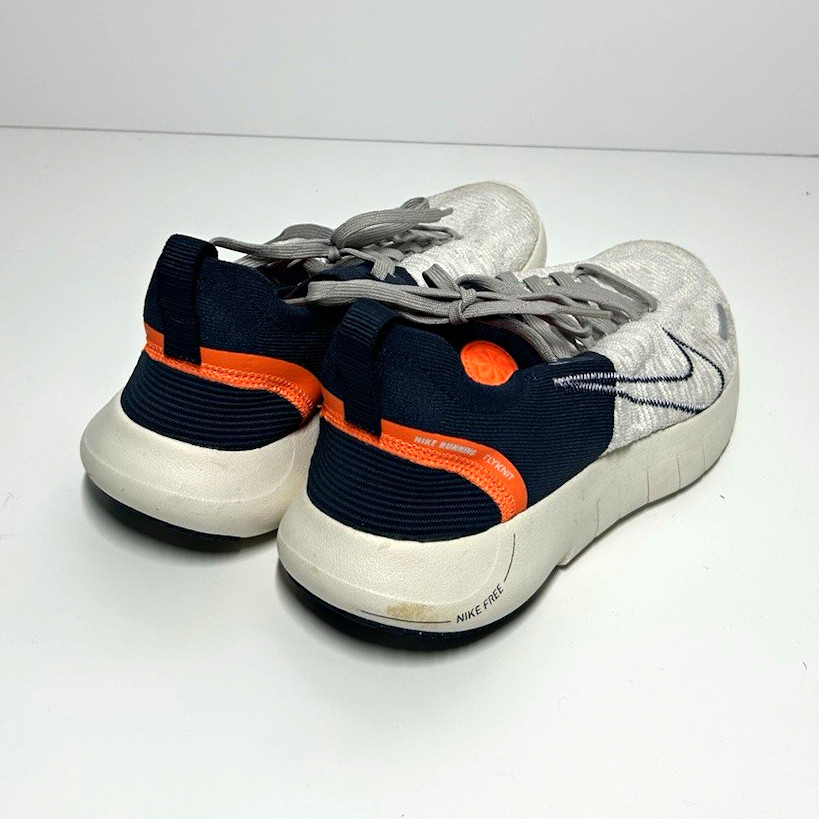 Nike Free Men\'s Low Top Lace-Up Running Sneakers White/Navy/Orange FB1276-004 Nike Free Men\'s Low Top Lace-Up Running Sneakers White/Navy/Orange FB1276-004