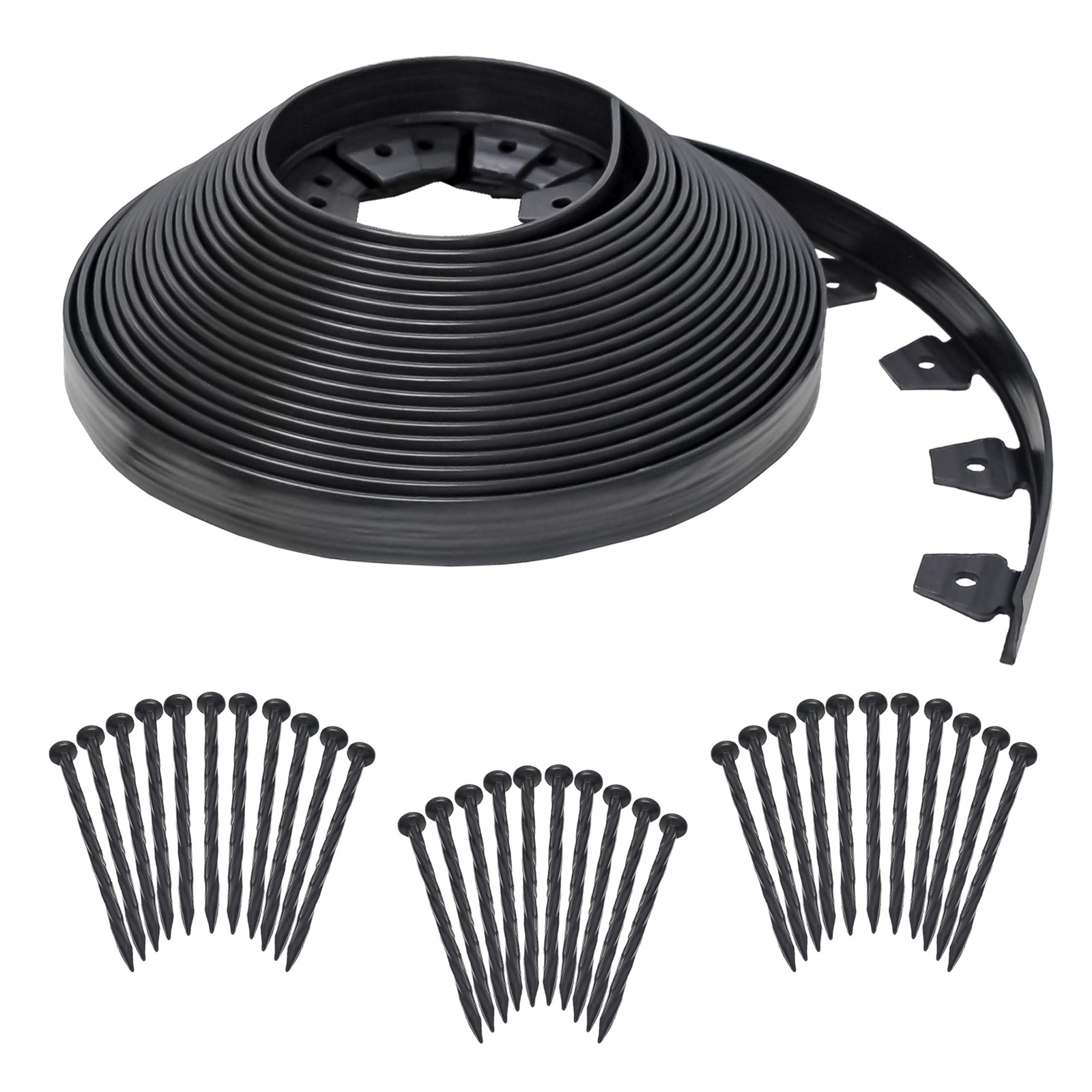 EasyFlex No-Dig Landscape Edging Kit - 100 ft., 100 ft traditional, Black EasyFlex No-Dig Landscape Edging Kit - 100 ft., 100 ft traditional, Black