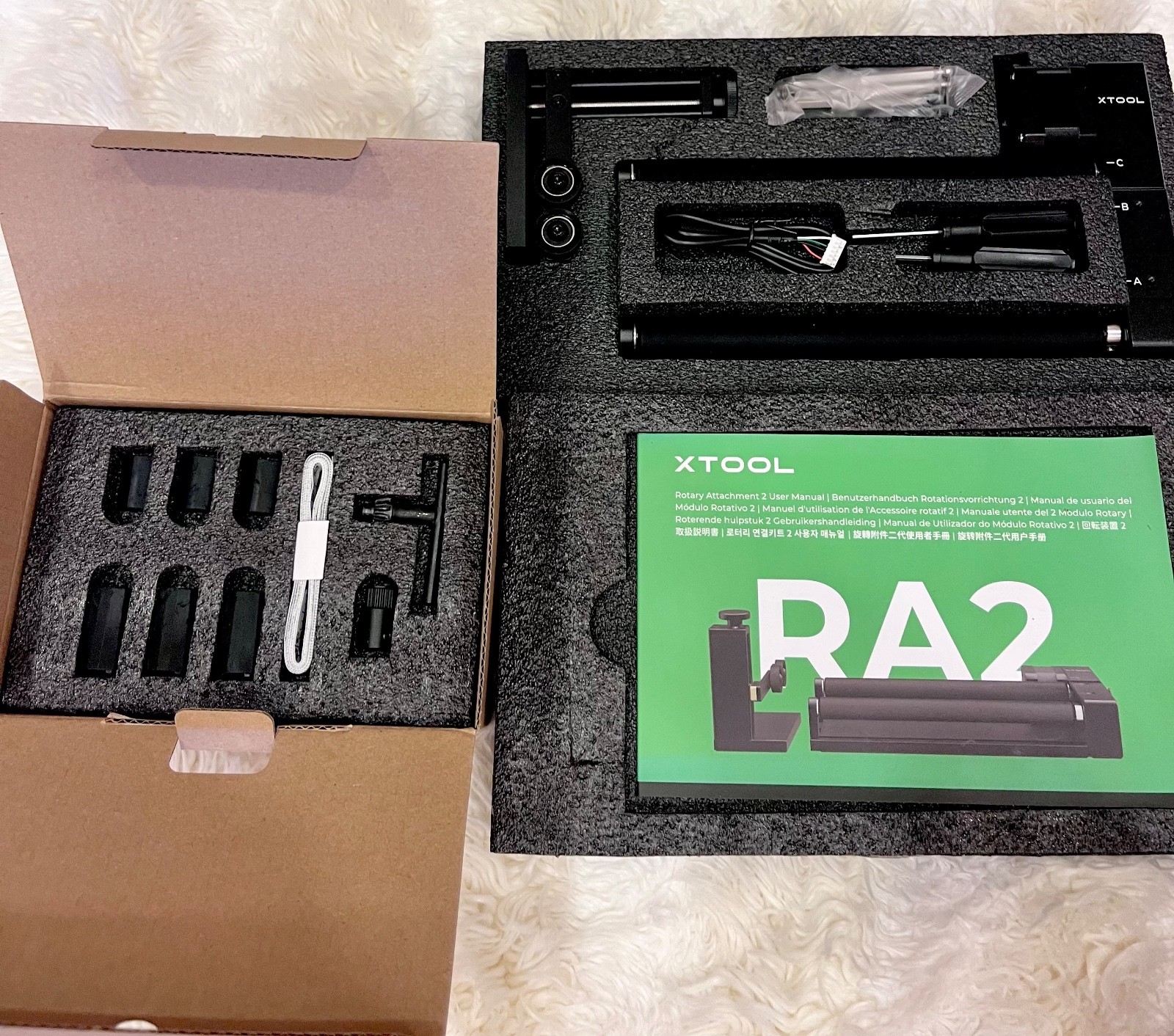 xTool RA2 Rotary Attachment 