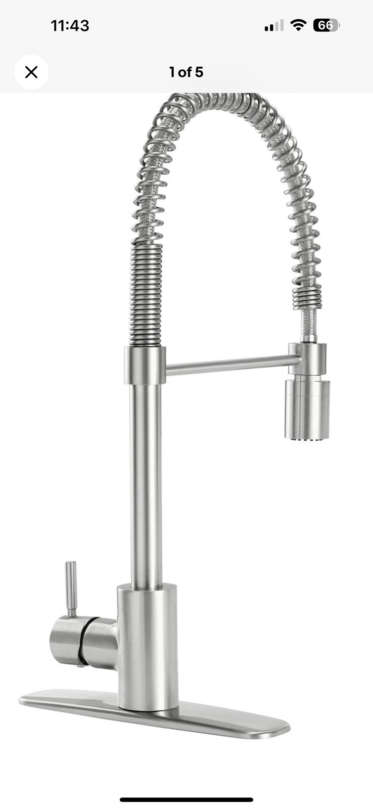Danze Gerber Foodie Single Handle Kitchen Faucet Stainless steel
