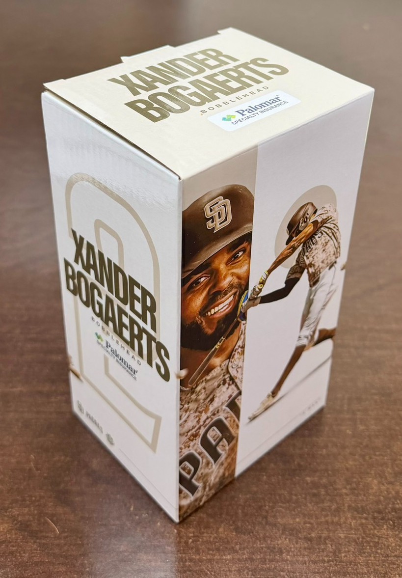 ⚾️ San Diego Padres Xander Bogaerts Bobblehead ⚾️ Brand New in Box ⚾  