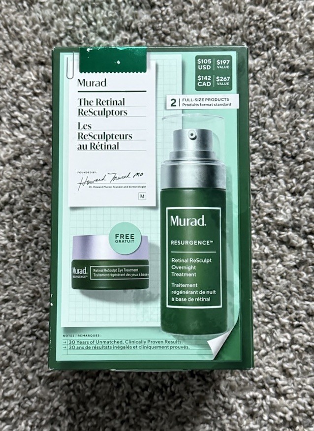 Murad The Retinal ReSculptors Gift Set Face Eye Treatment Duo NIB 197$ Value