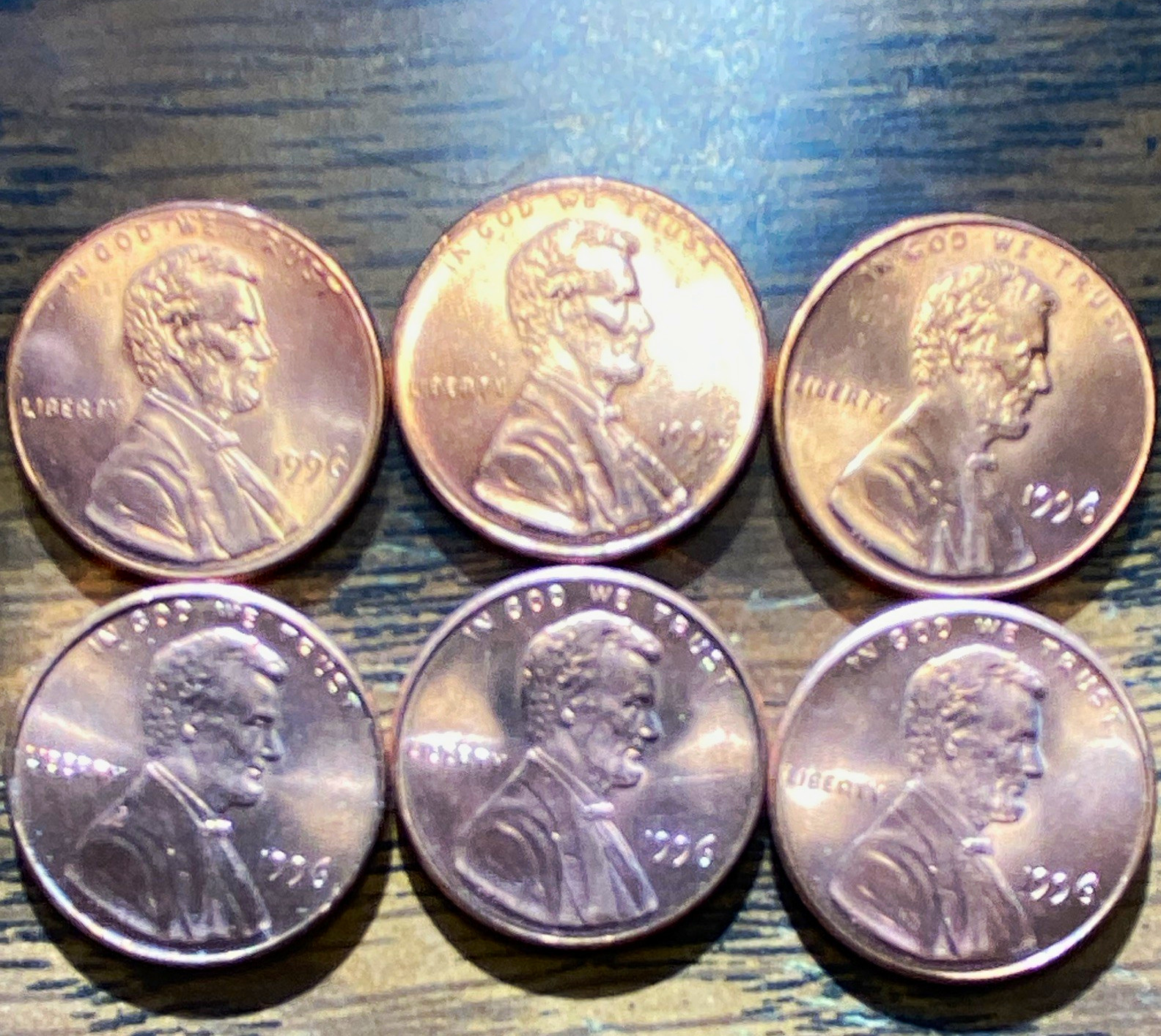 6-1996 Lincoln Memorial Small Cent Copper RD Business uncerculate Strike KM#201a