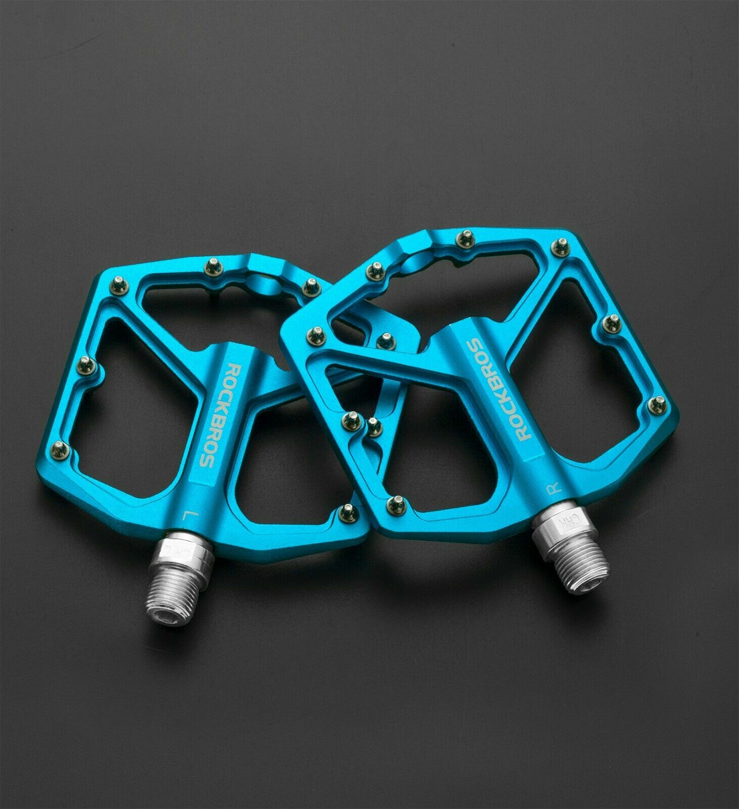 ROCKBROS MTB Bike Platform Pedals Aluminum Bicycle Cycling Sealed Bearing Pedals