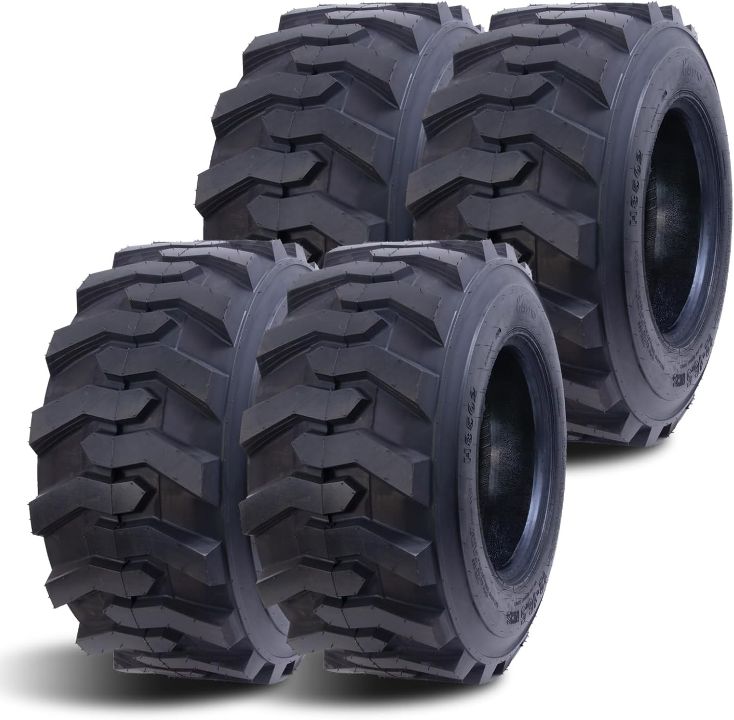12-16.5 Skid Steer Tires 12PR 12x16.5 SKS Tire for Bobcat 12PLY Heavy Duty Set 4
