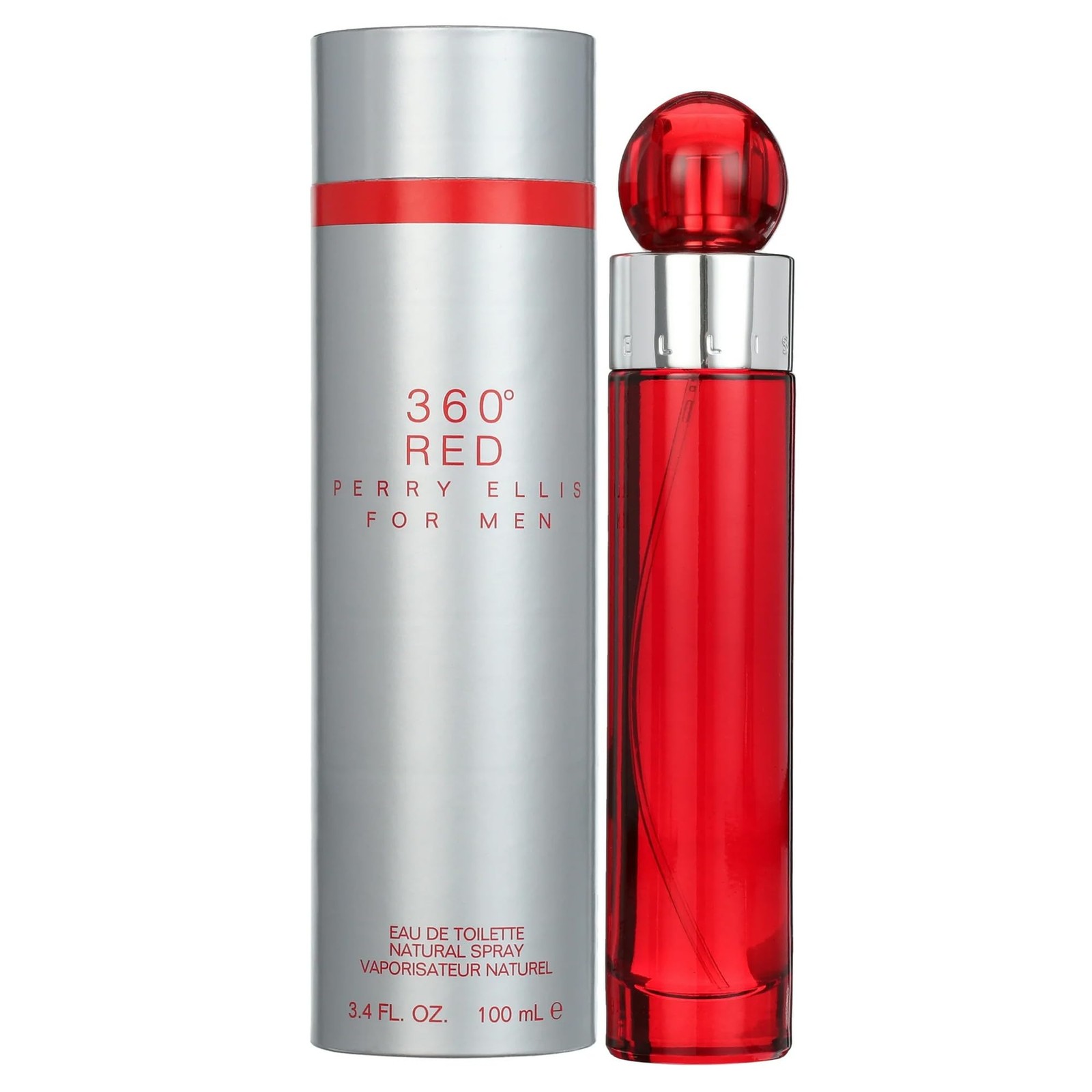 Perry Ellis 360° Red EDT Spray Men 3.4 fl oz (100 mL) Clove Cinnamon Patchouli
