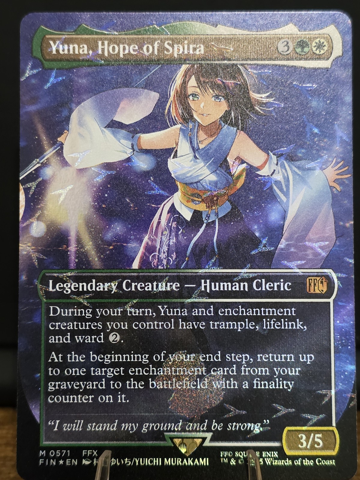 Yuna, Hope of Spira (Borderless) (Chocobo Track Foil) Final Fantasy Foil 571