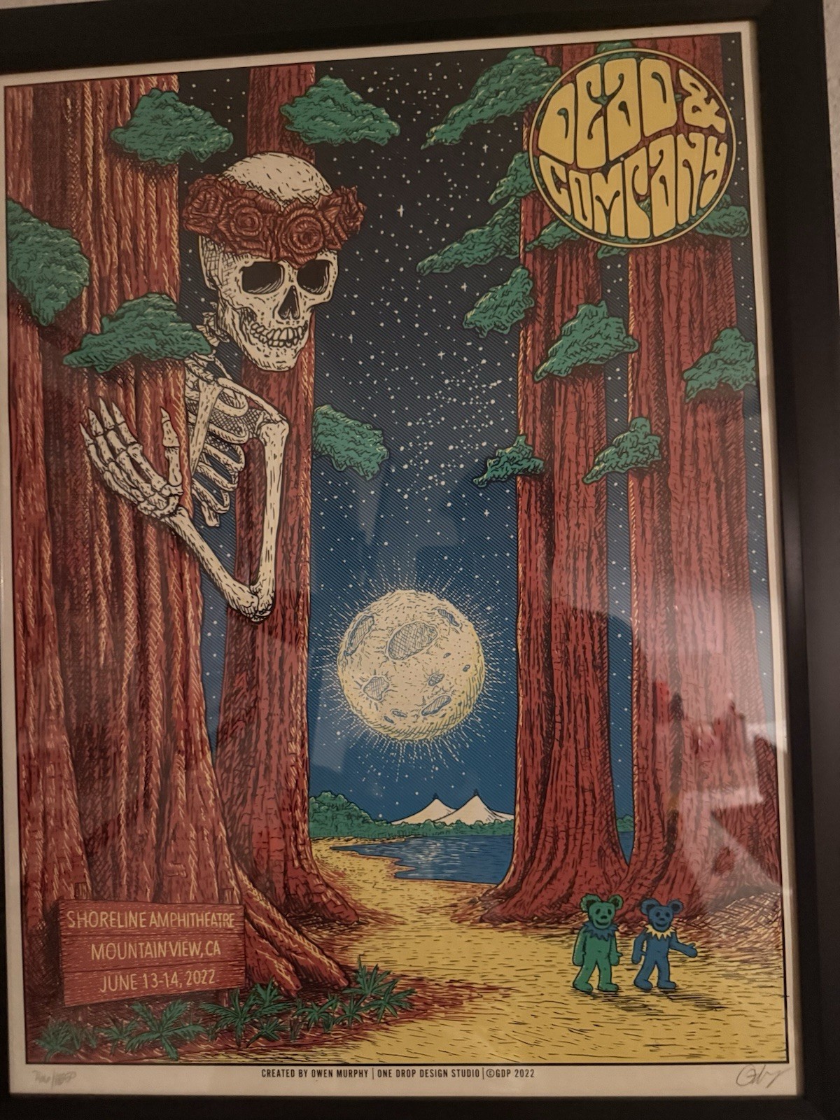 Dead And Co Shoreline Amphitheater June 13–14 2022 Poster