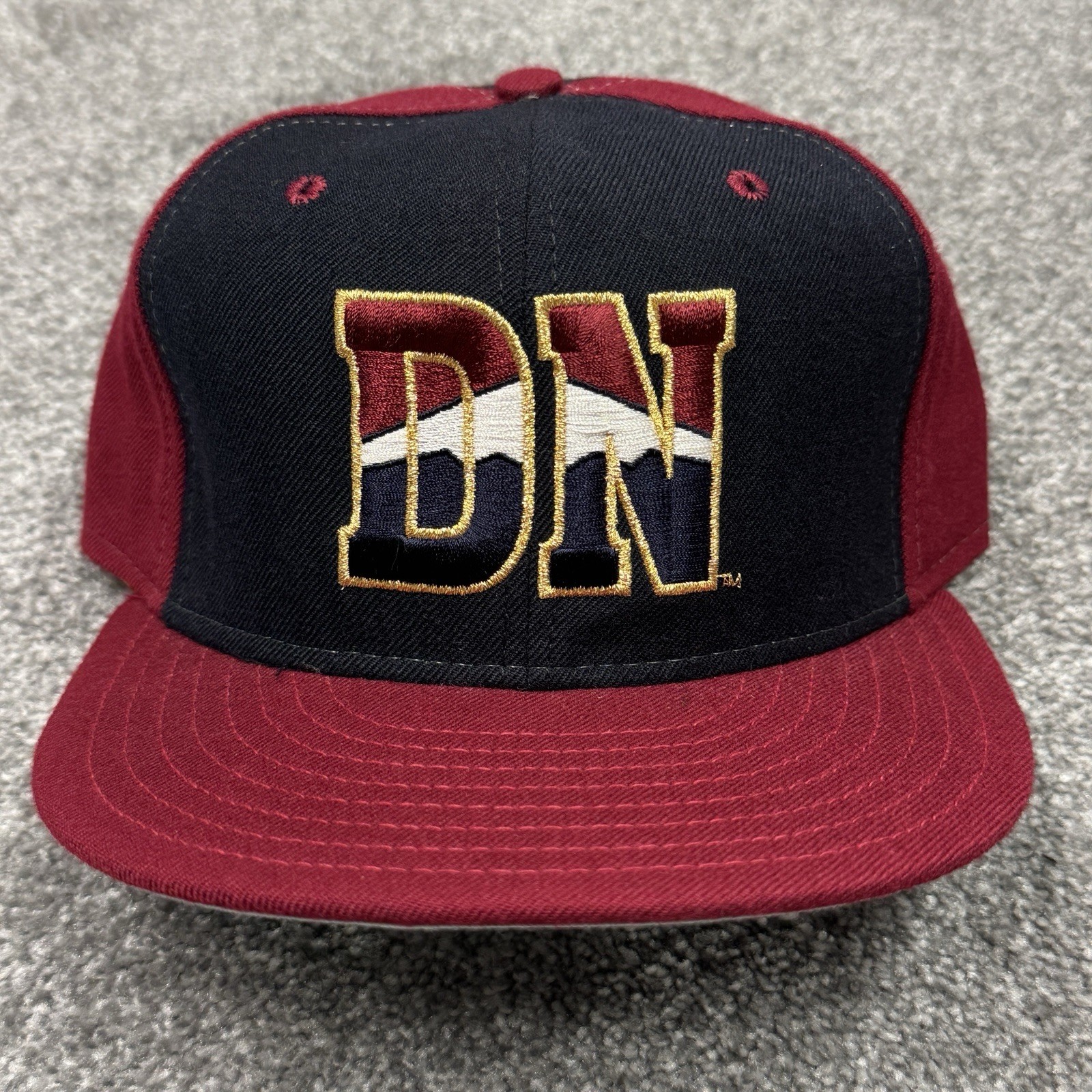 Denver Nuggets Hat Fitted Cap 7 1/4 NBA Basketball 90s Vintage New Era Blue DN