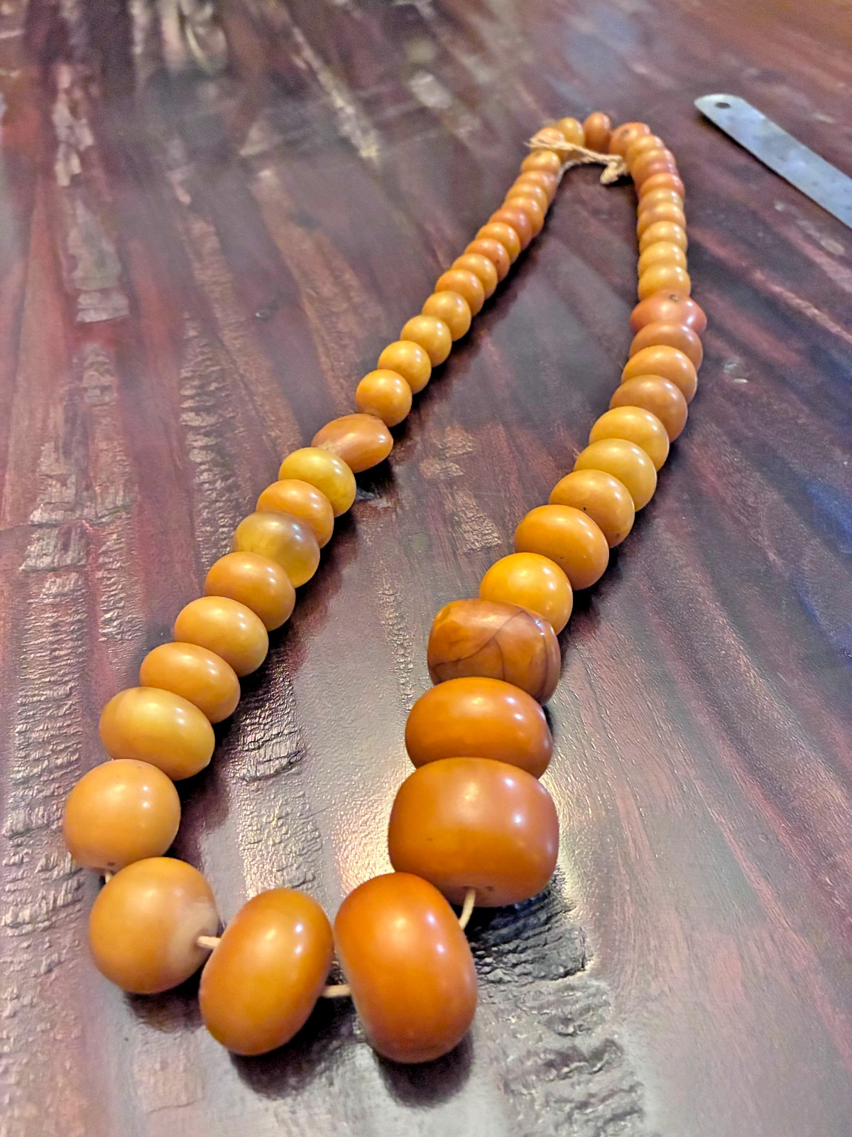 Antique African Copal Amber Trade Beads