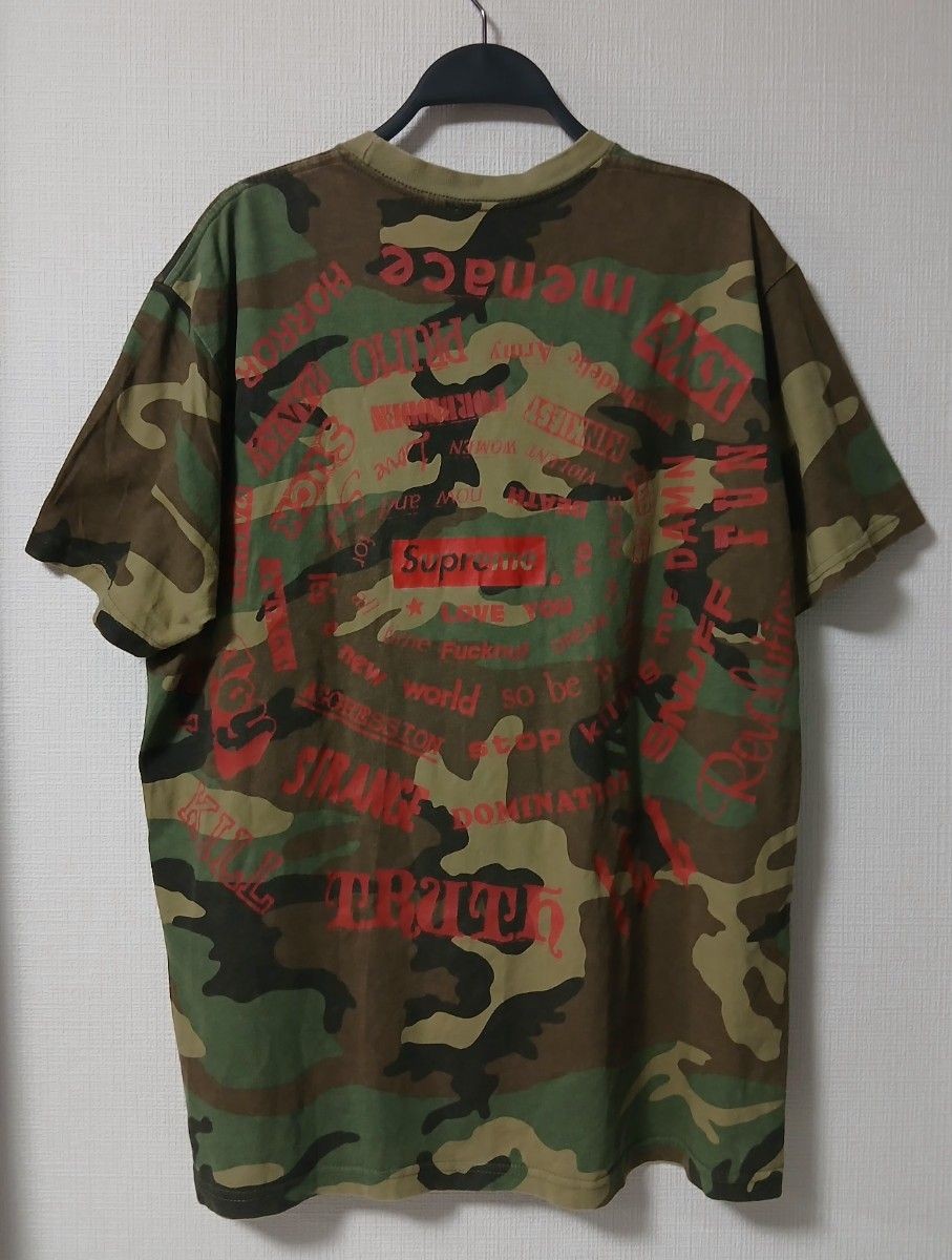 Supreme 21SS Spiral Tee Woodland Camo From Japan