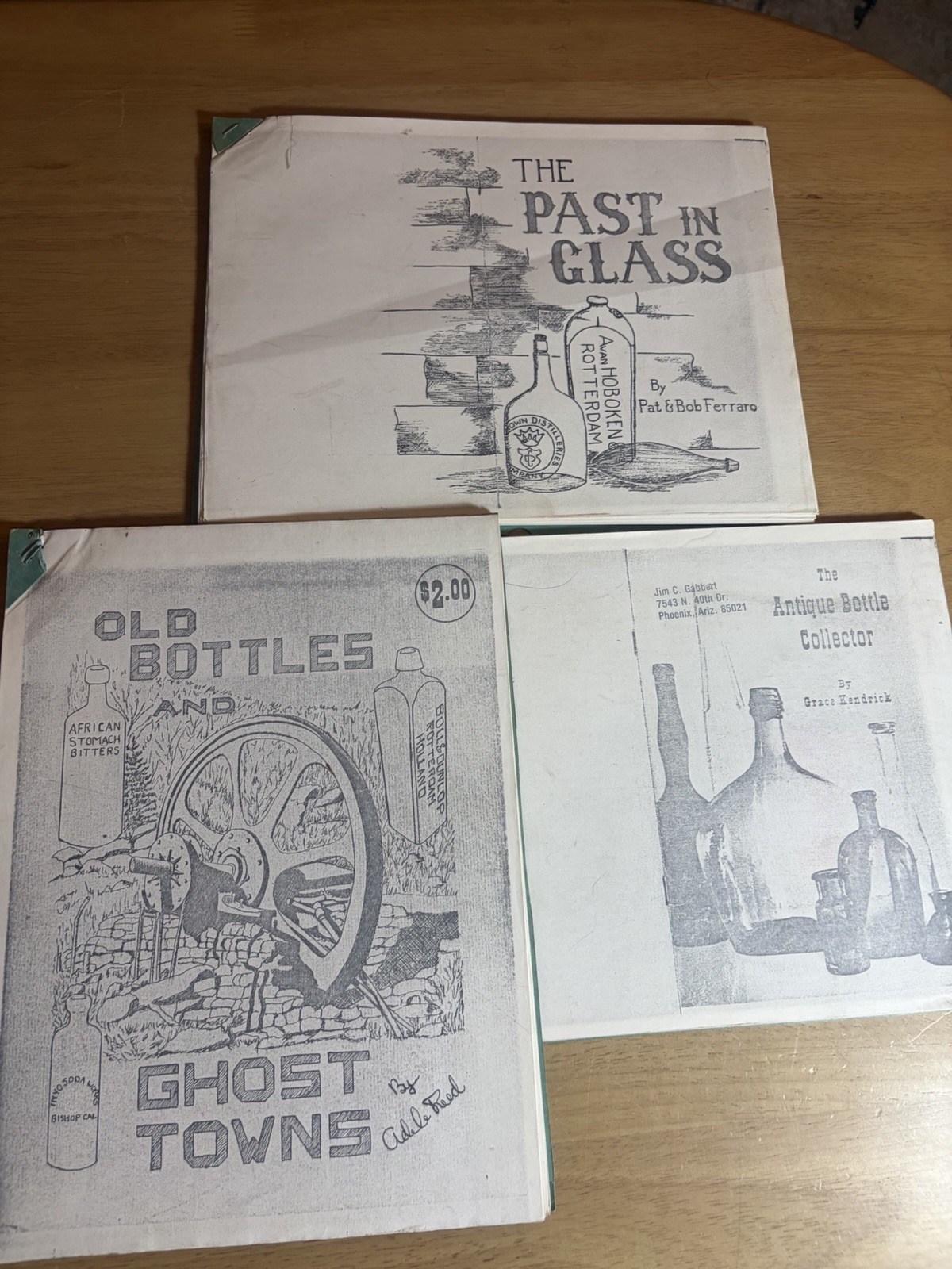 OLD BOTTLES & GHOST TOWNS Adele Reed Illustrated Ghost Town Bottle Collecting