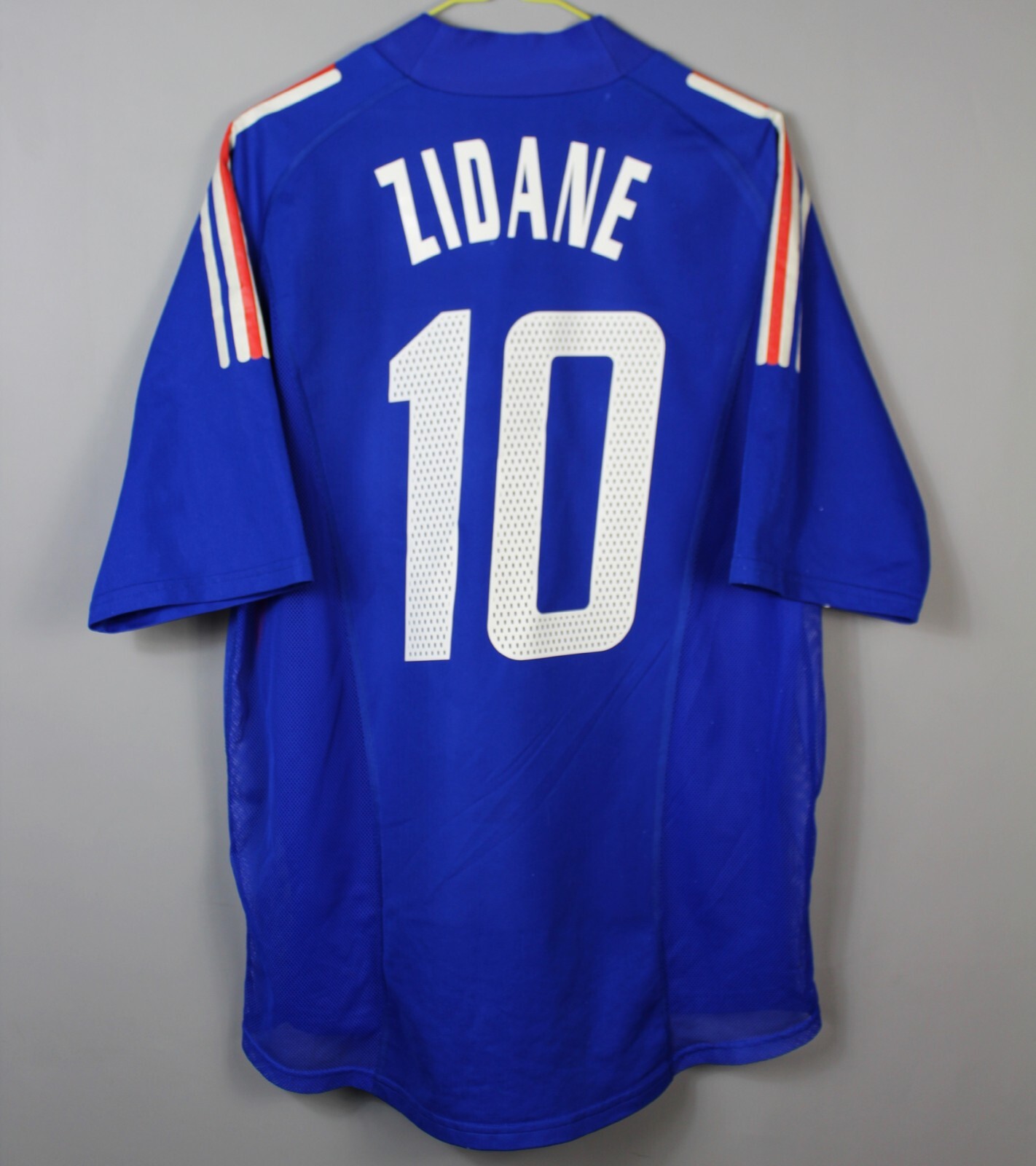 FRANCE 2002-2004 HOME ORIGINAL PLAYER ISSUE ADIDAS FOOTBALL SHIRT 