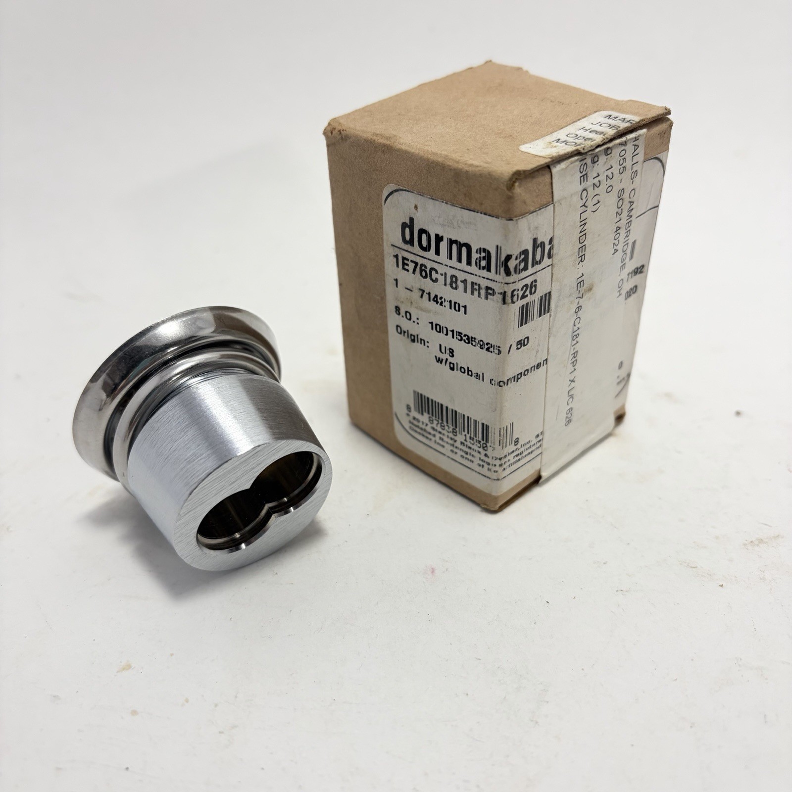 New in Box -Dormakaba Best Mortise Cylinder (Tumbler Side) 1E76C181RP1XL/C626 New in Box -Dormakaba Best Mortise Cylinder (Tumbler Side) 1E76C181RP1XL/C626
