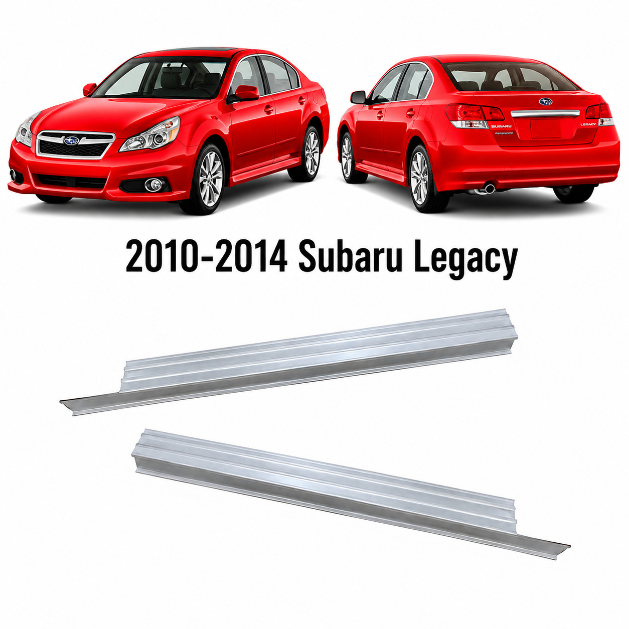 Steel Outer Rocker Panel For 2010-2014 Subaru Legacy Pair Steel Outer Rocker Panel For 2010-2014 Subaru Legacy Pair
