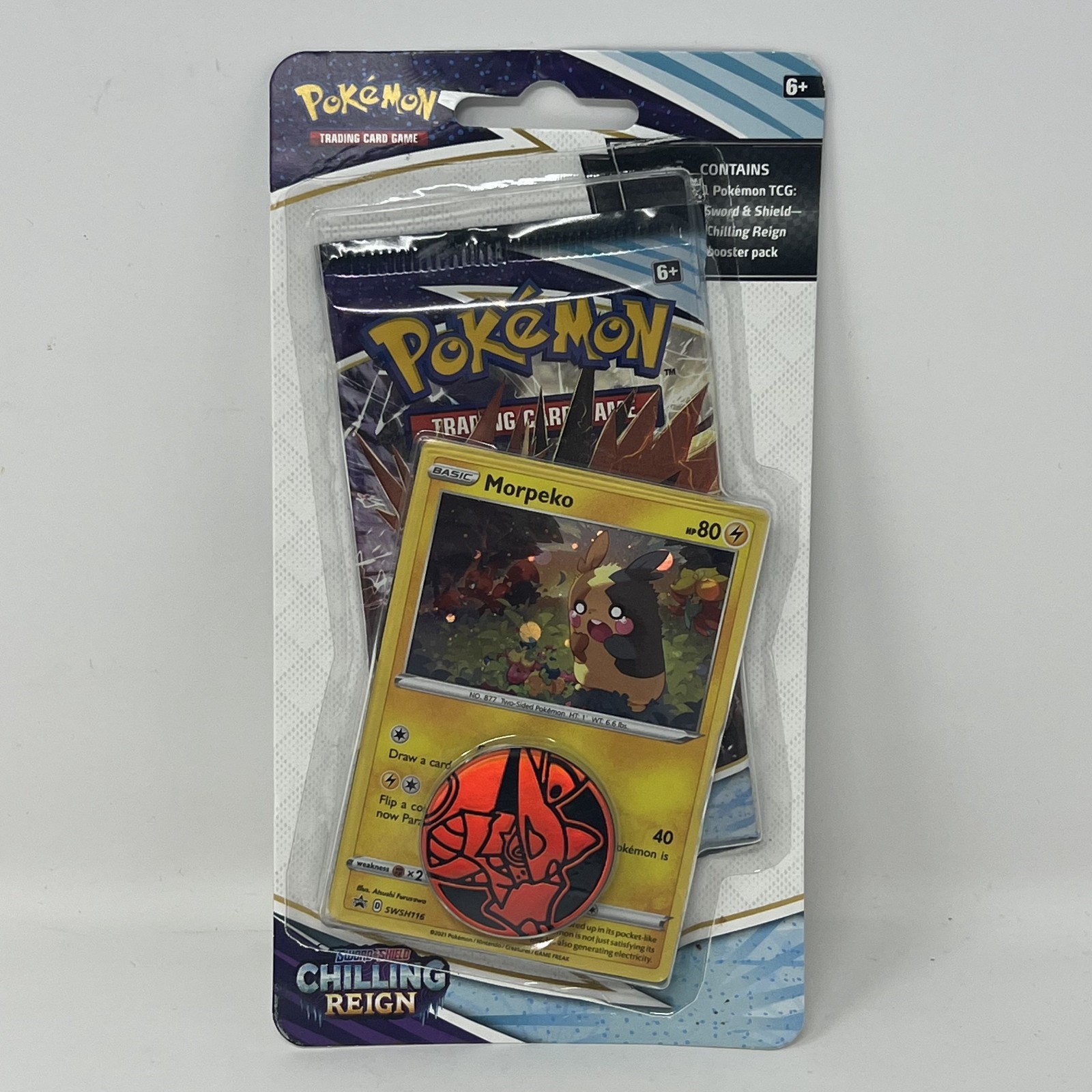 Pokemon TCG Chilling Reign Checklane Single Pack Blister Morpeko SEALED Pokemon TCG Chilling Reign Checklane Single Pack Blister Morpeko SEALED
