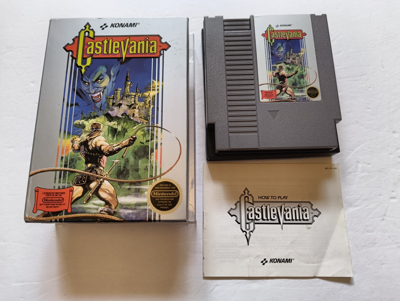 Castlevania 1 Nintendo NES Konami Complete CIB Official OEM - Tested & Working Castlevania 1 Nintendo NES Konami Complete CIB Official OEM - Tested & Working