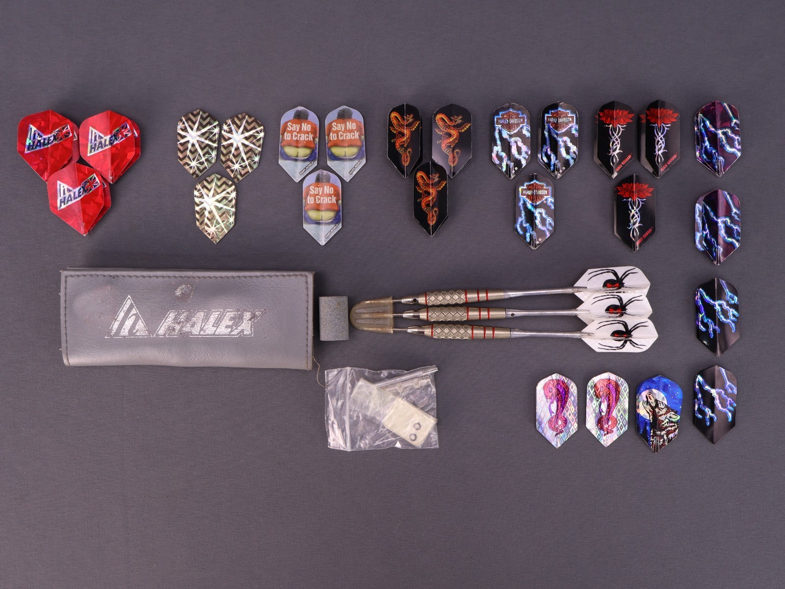 Vintage Halex Steel Tip Dart Set & Accessories