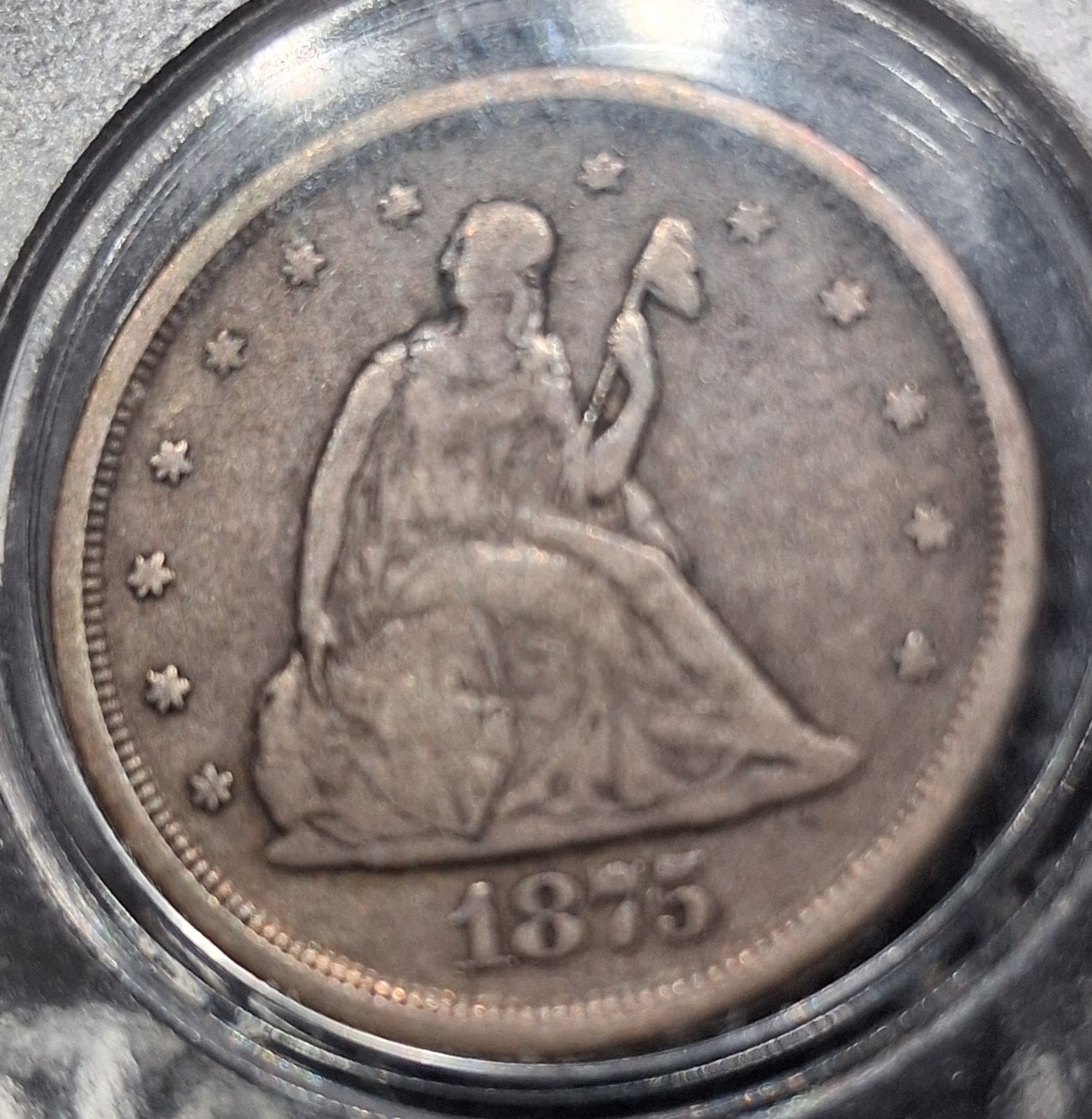 1875-S TWENTY CENT PIECE-Key Type Coin, Fine to VF Condition 1875-S TWENTY CENT PIECE-Key Type Coin, Fine to VF Condition