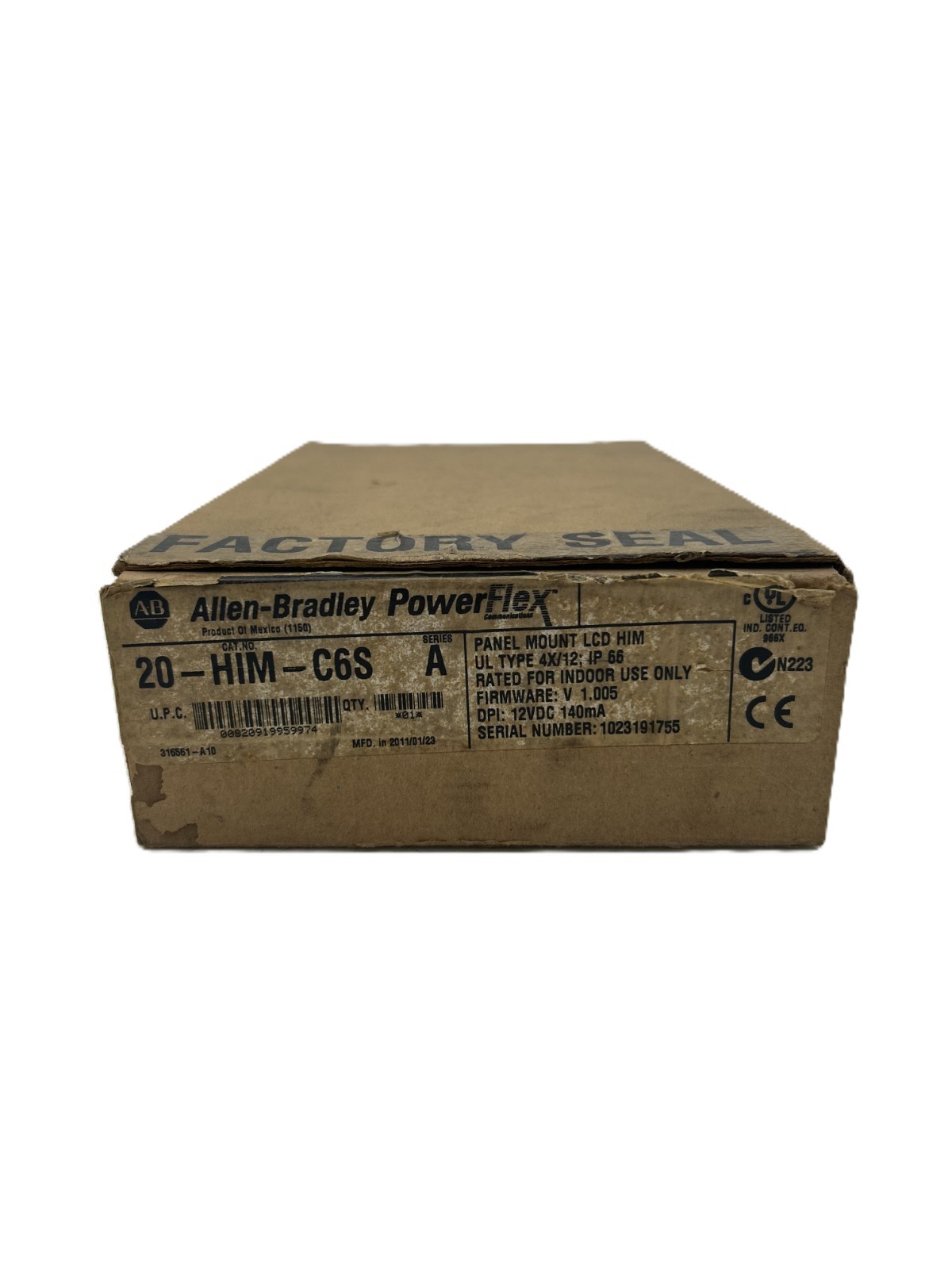 Allen-Bradley 20-HIM-C6S Panel Mount LCD HIM Series A 