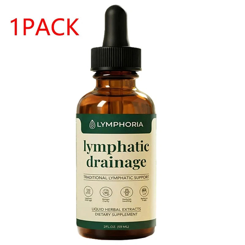 1-3 Pack Organic Lymphatic Drainage Drops Herbal Liquid Lymph Support Wellness