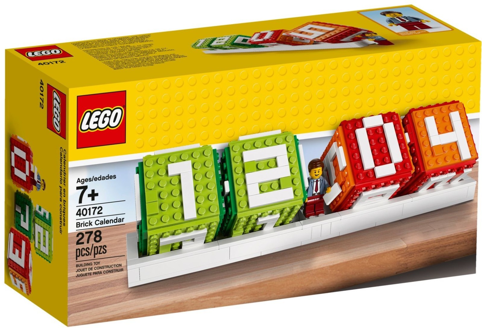 LEGO NIB Brand 40172 Brick Calendar Retired