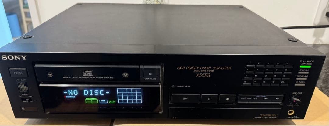 Sony CDP-X55ES CD Player High Density Linear Converter Untested Selling Us Is Sony CDP-X55ES CD Player High Density Linear Converter Untested Selling Us Is
