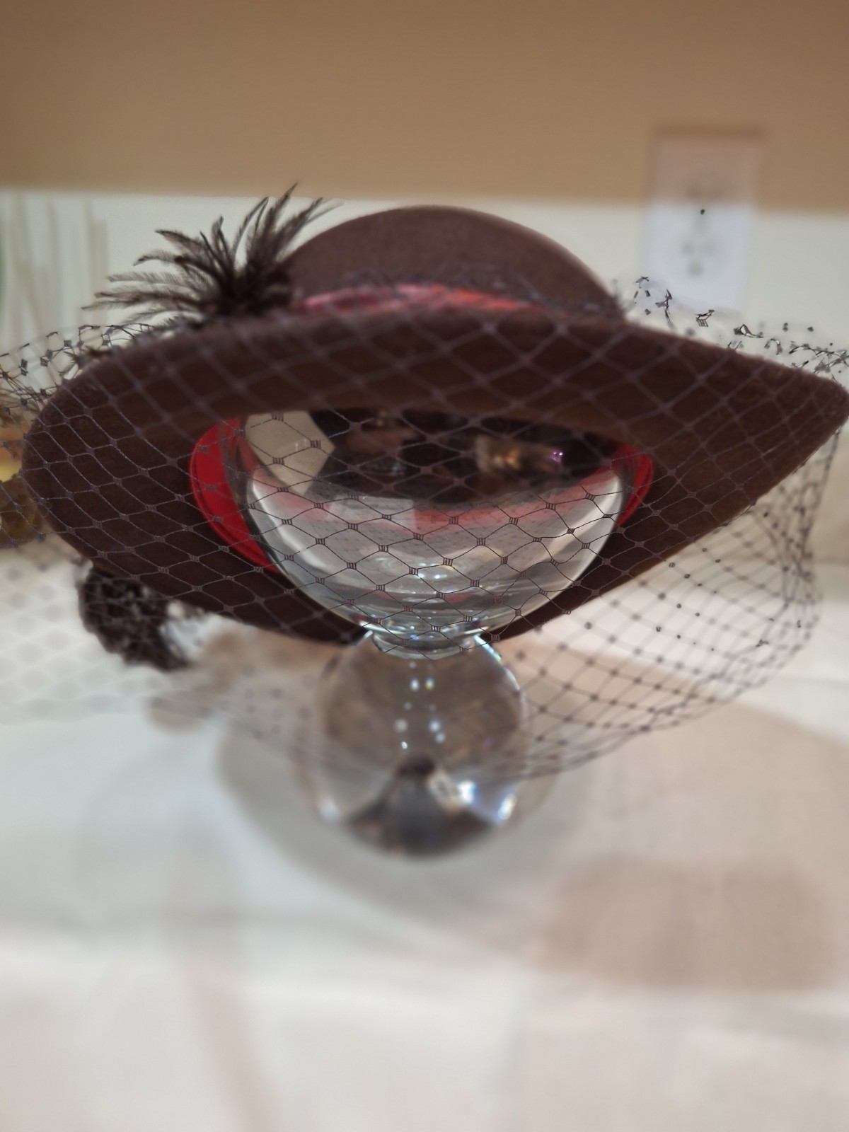 Vintage Michael Howard Wool Hat Miss Bierner Brown