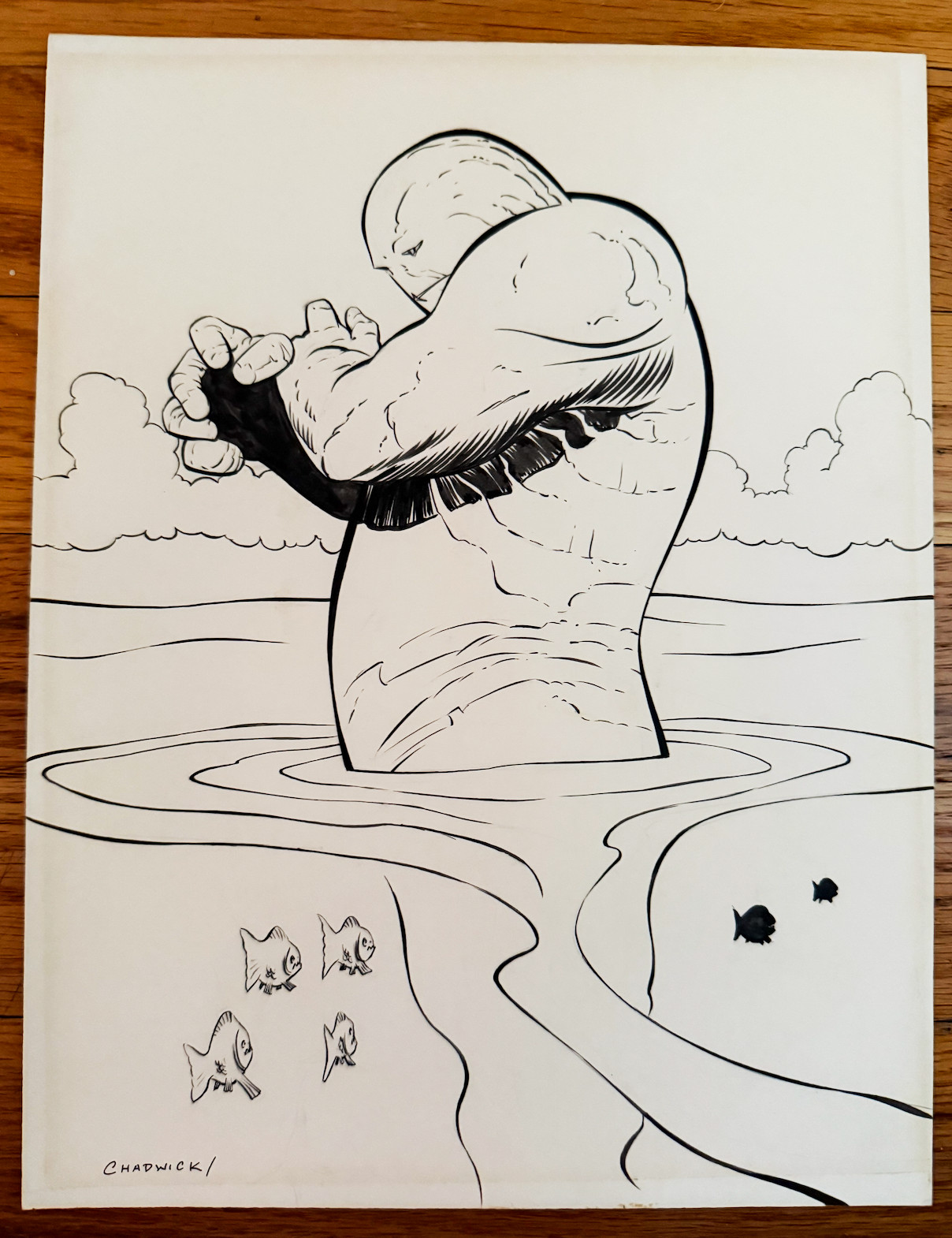 Original comic art : Paul Chadwick's CONCRETE 1992