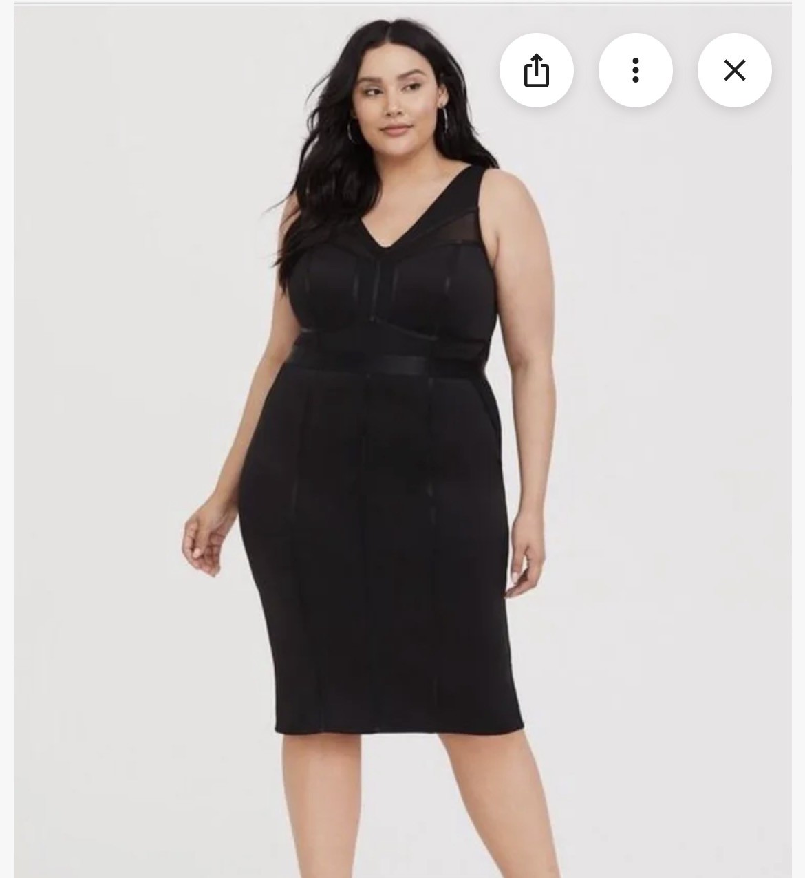 Torrid Plus Size Black Mesh and Lingerie Styling Bodycon Dress Torrid Plus Size Black Mesh and Lingerie Styling Bodycon Dress