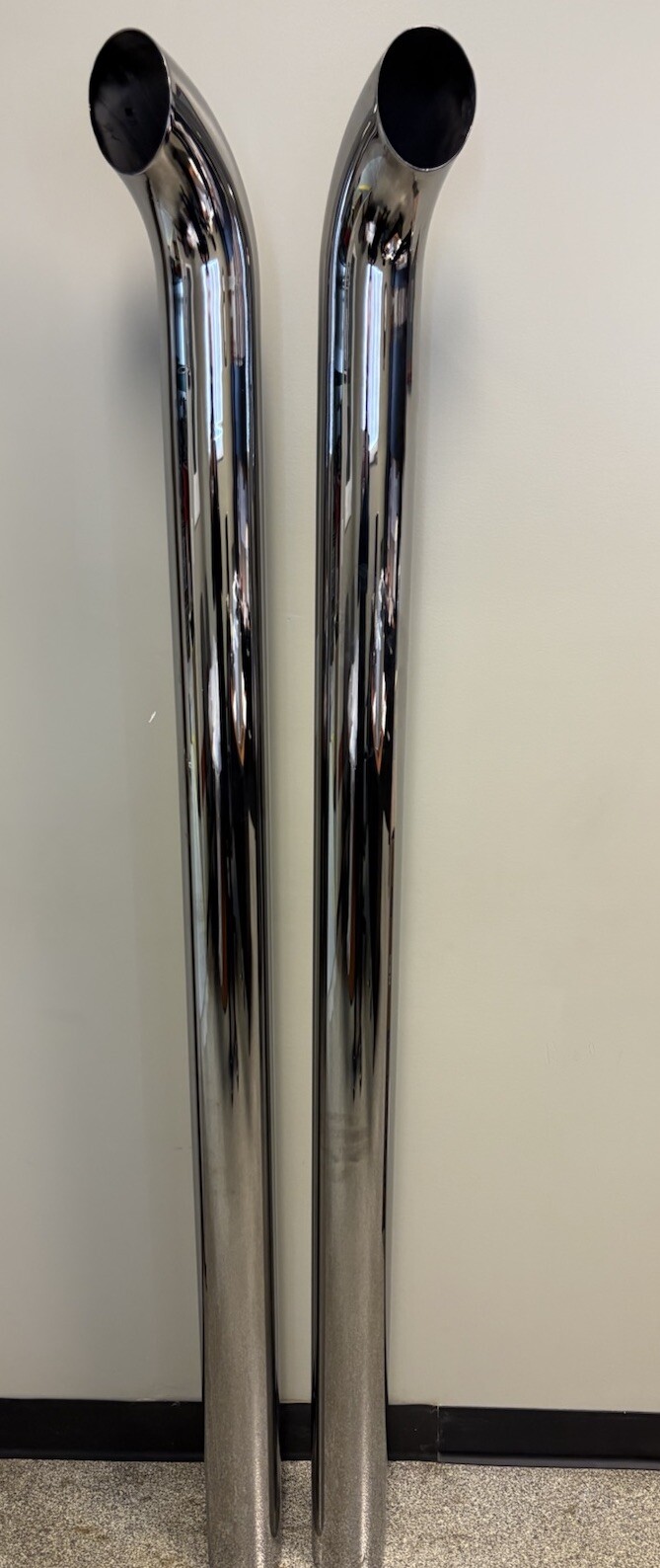 Chrome Stacks 4 Inch Curved Pipe 4