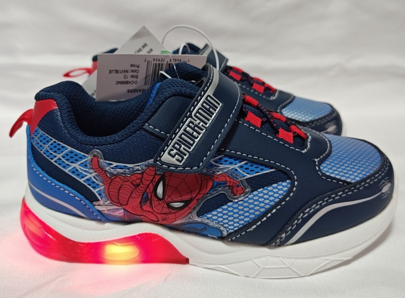 Marvel Spider-Man Boys' Light-Up Sneakers | Sizes 7–12