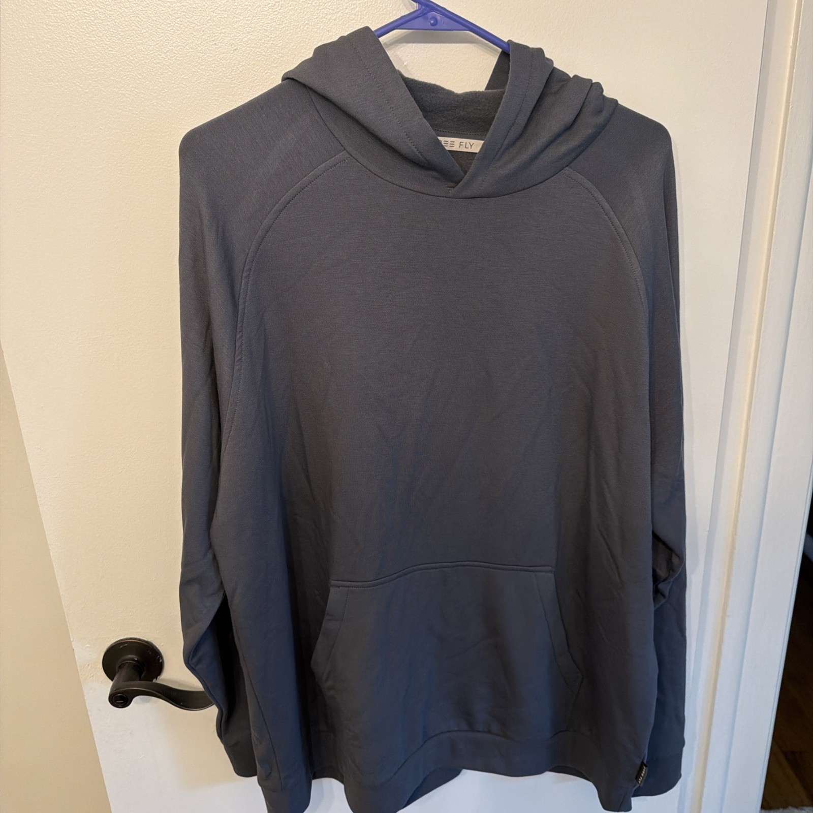 Free Fly Performance Bamboo Men’s XL Gray Pullover Hoodie Long Sleeve Stretch