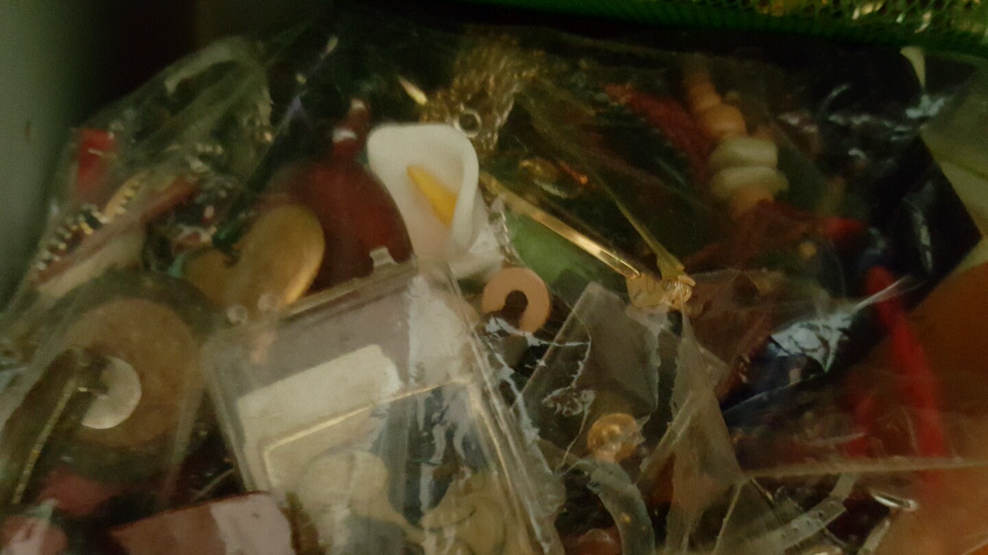 Vintage to now mixed jewelry lot craft wear resale UP to 20lb big box full- FUN
