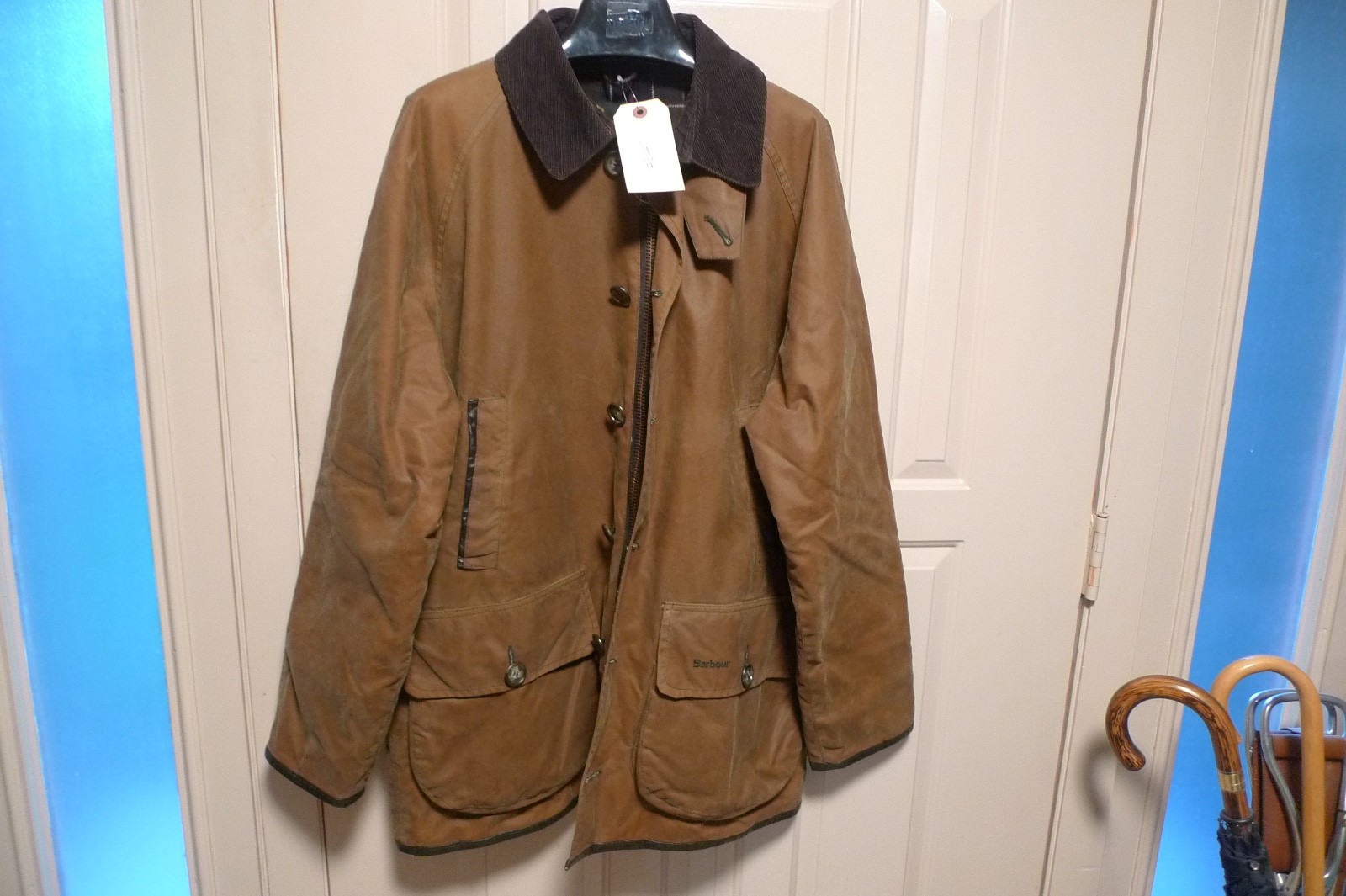 BARBOUR -A186  BEAUCHAMP WAX COTTON JACKET - REWAXED BY BARBOUR - MADE IN UK -42