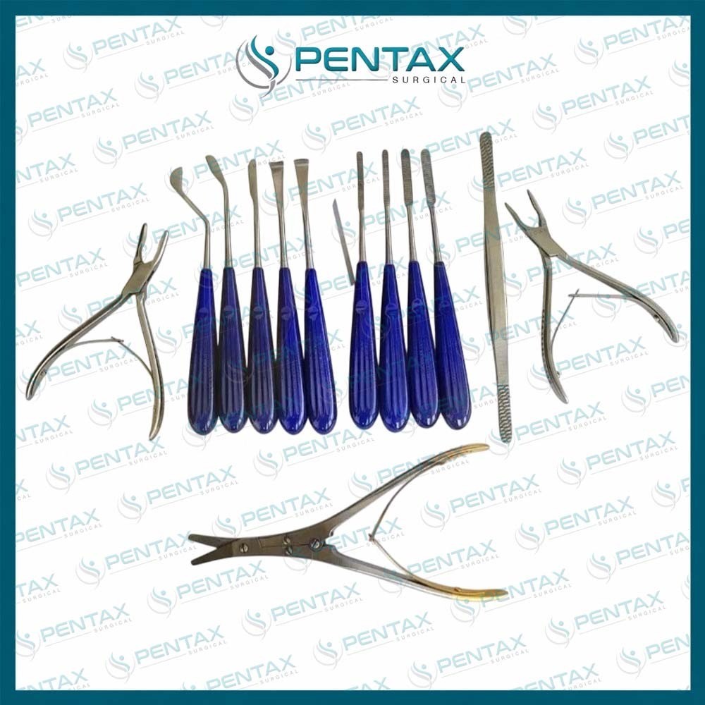 Rhinoplasty Preservation Instruments Set of 13 pcs Plastic Surgery Rhinoplasty Preservation Instruments Set of 13 pcs Plastic Surgery